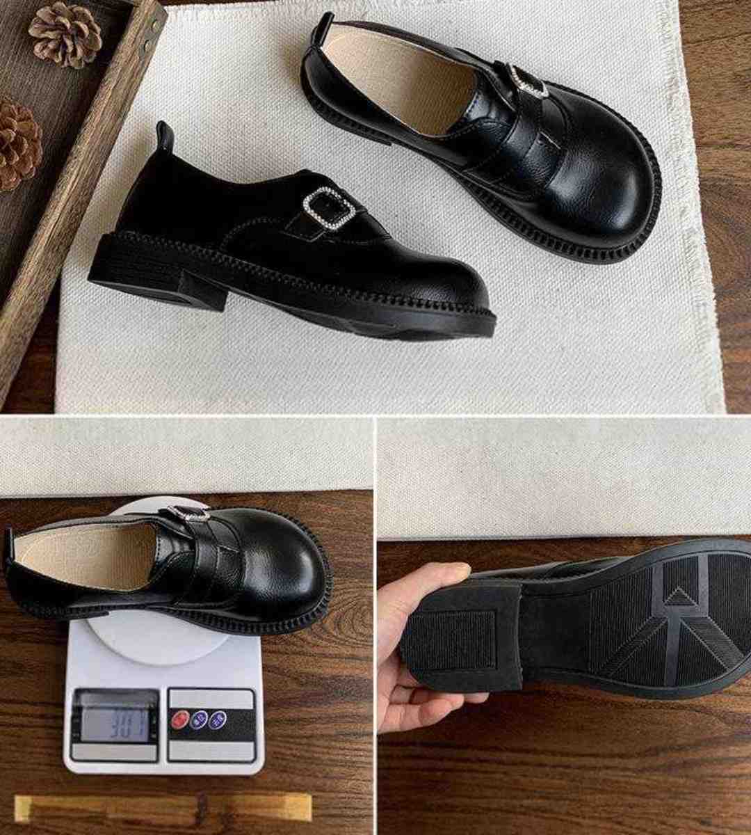 Autumn Oxford Shoes Leather Preppy Style Round Toe Flat