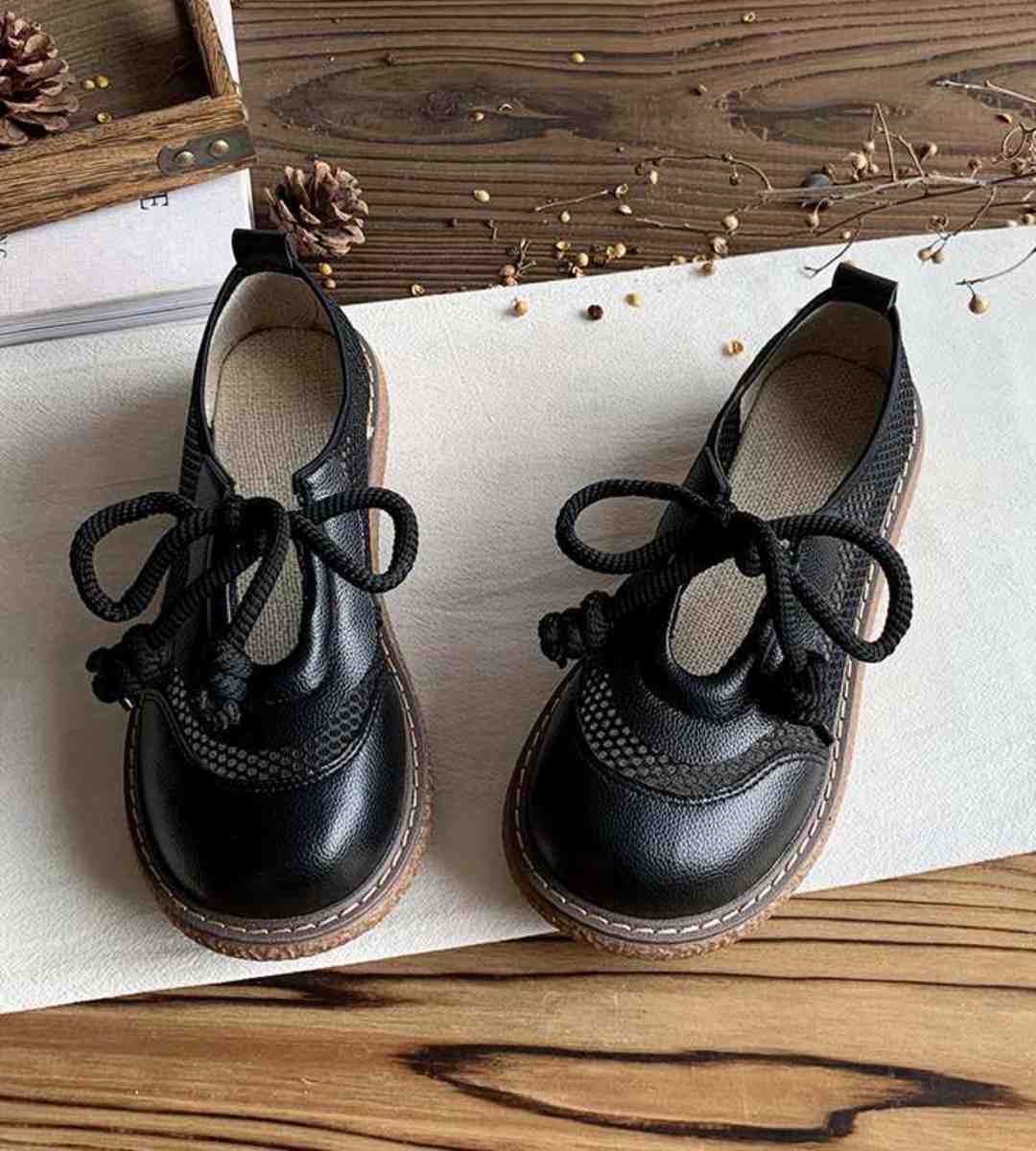 Summer - Mesh Shoes - Cotton Linen - Forest Style - Doll Shoes