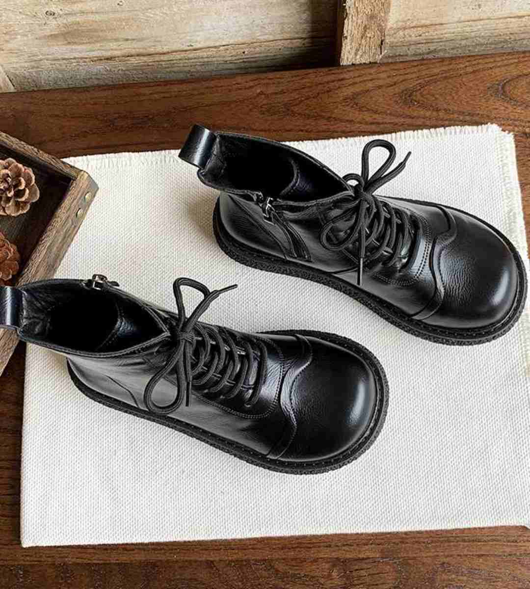 Winter Women's Round-toe Retro Platform Oxford Boots