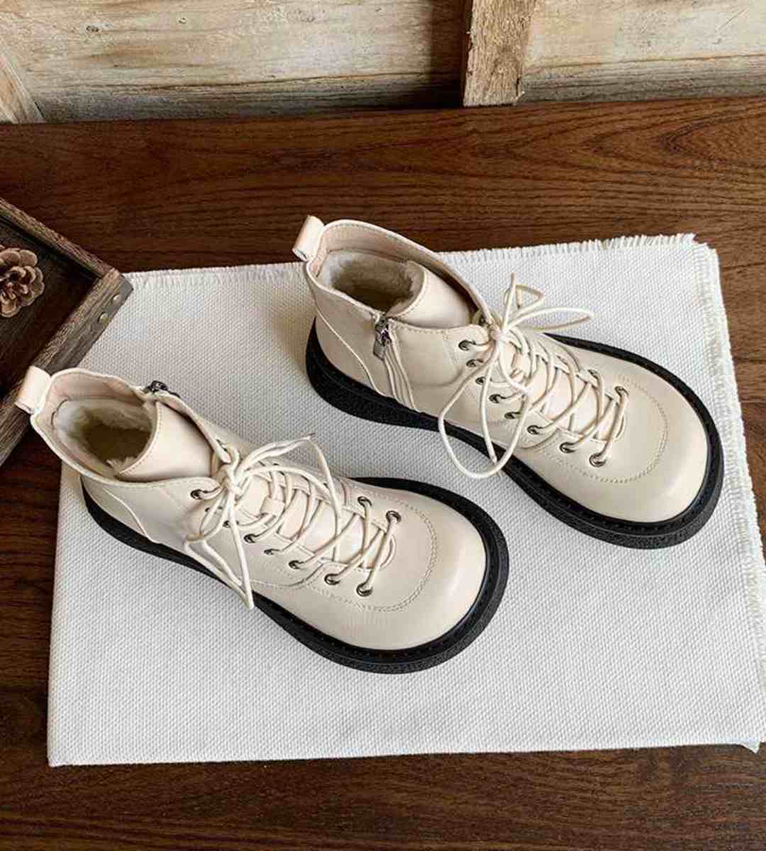 Autumn Winter - Ankle Boots - Thick Sole - Retro Style - Women's