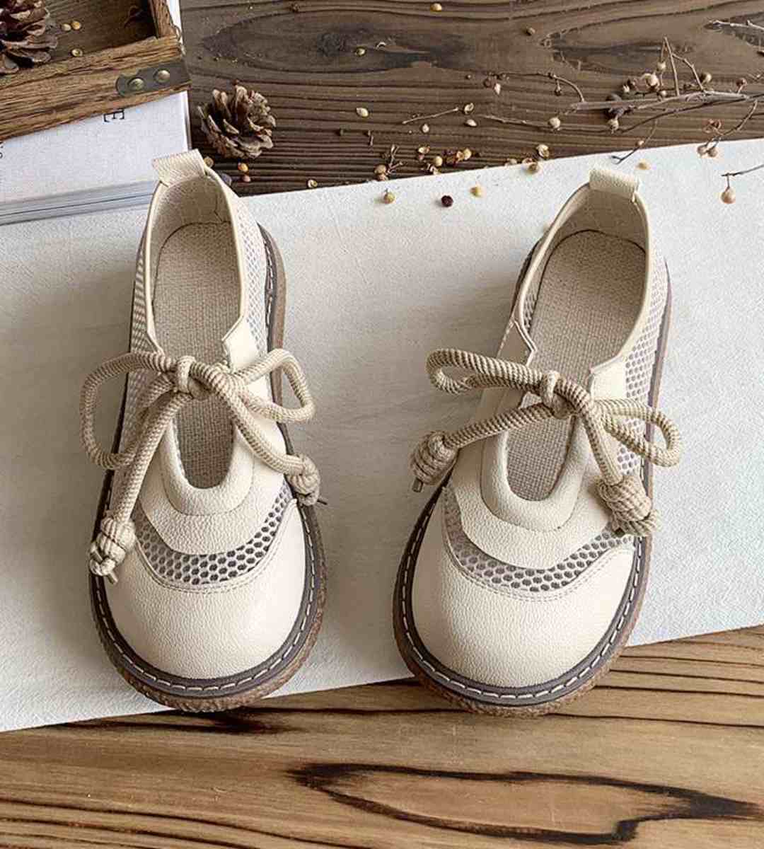 Summer - Mesh Shoes - Cotton Linen - Forest Style - Doll Shoes