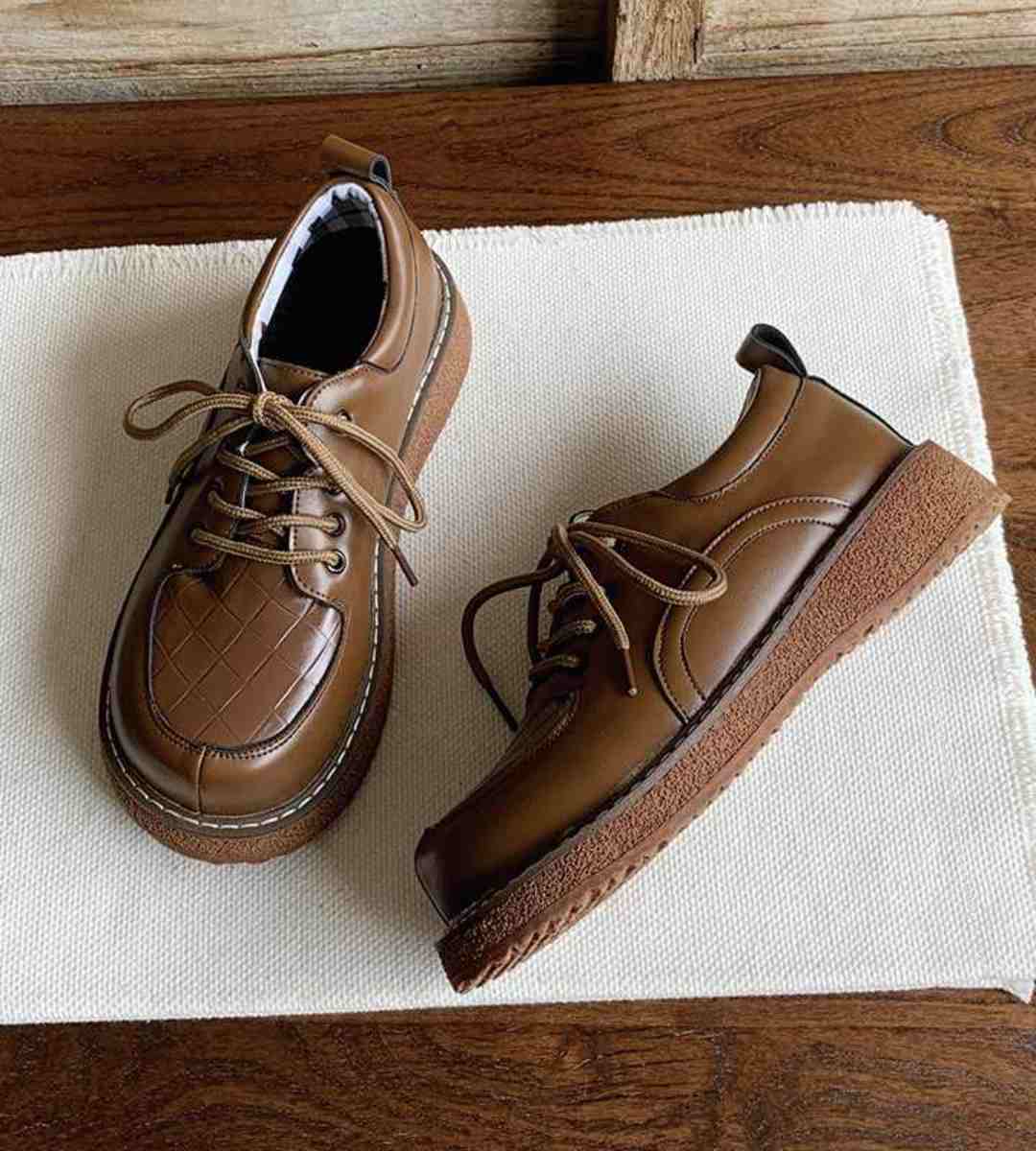 Autumn Oxford Leather Shoes Retro College Style 2024