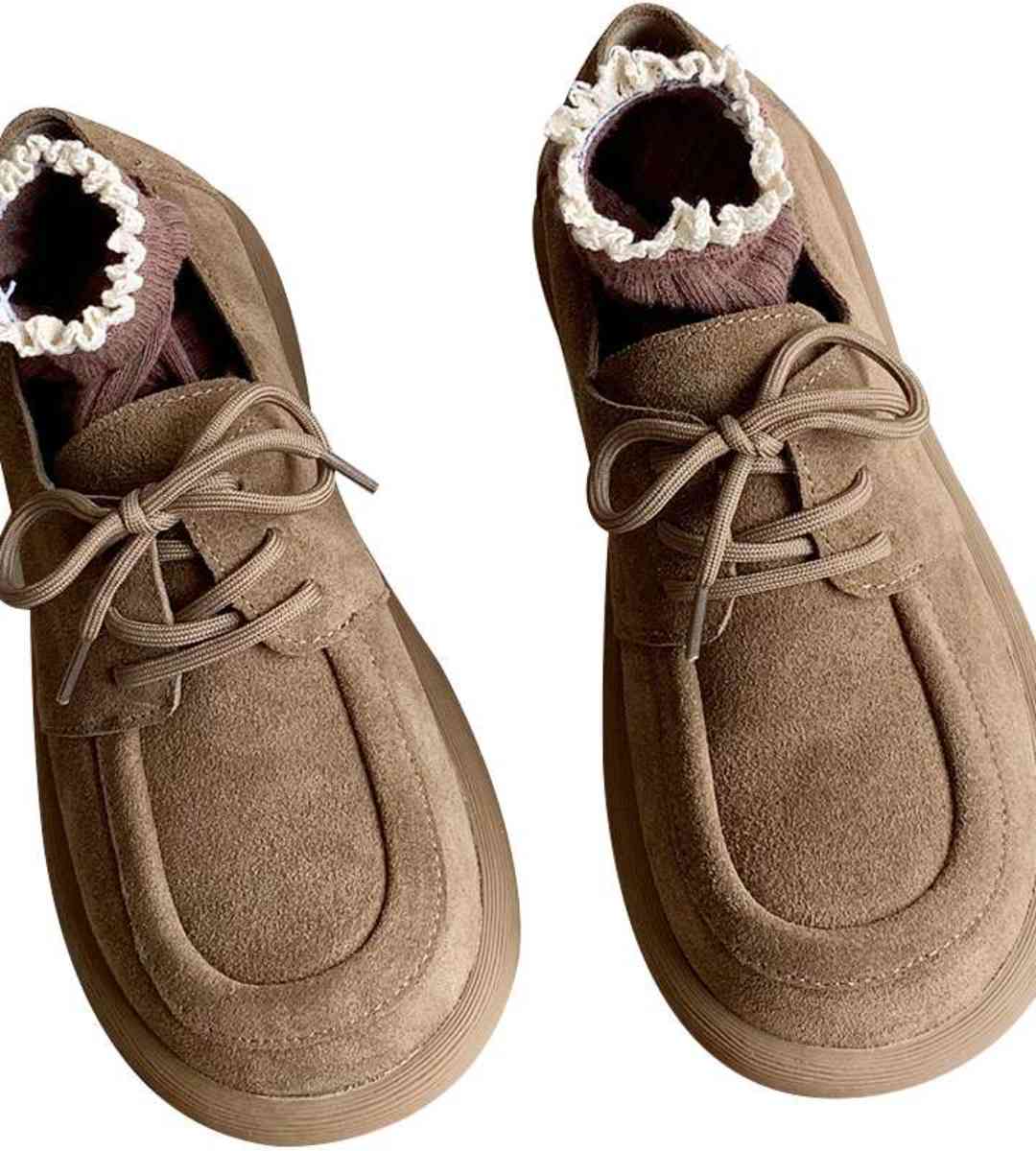 Autumn-Loafers-Suede-Japanese-School Style-Brogues