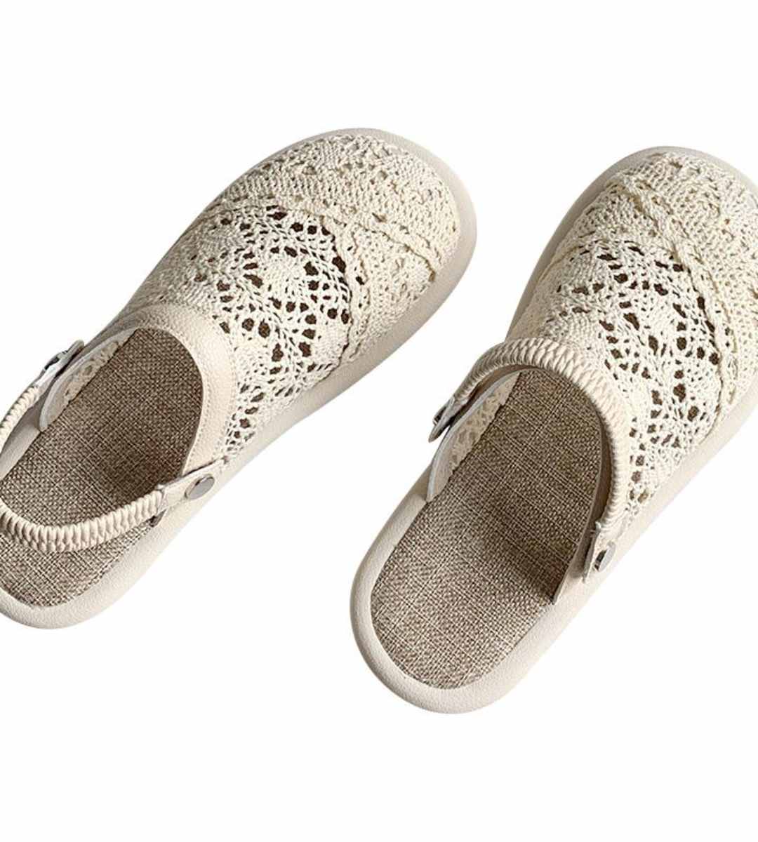Summer Sandals Linen Embroidered Casual Slip-On Shoes
