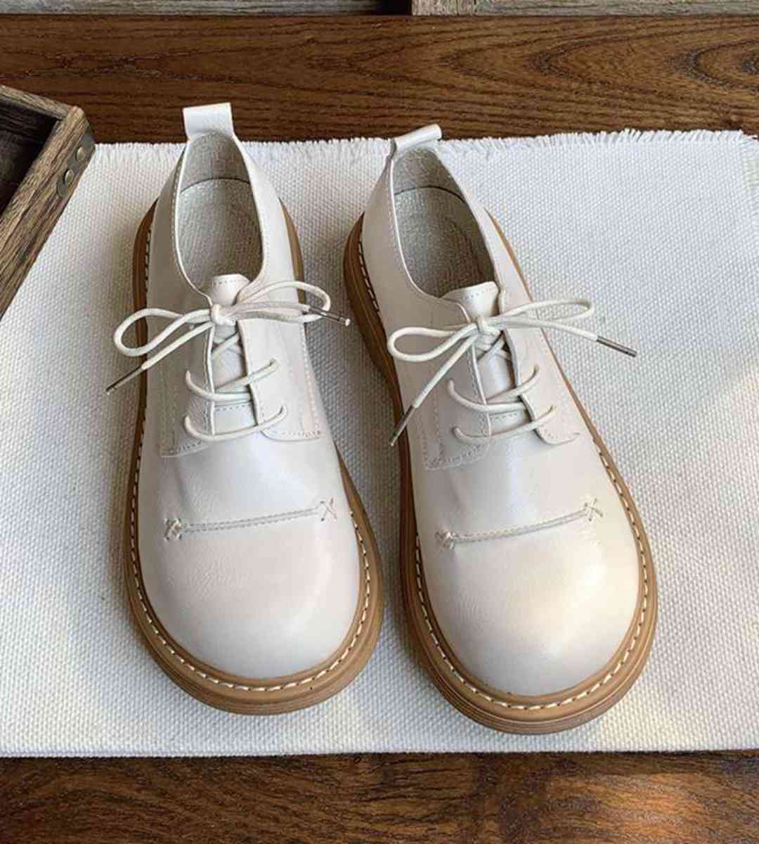 Spring - Casual Shoes - Leather - Japanese School Style - Platform
