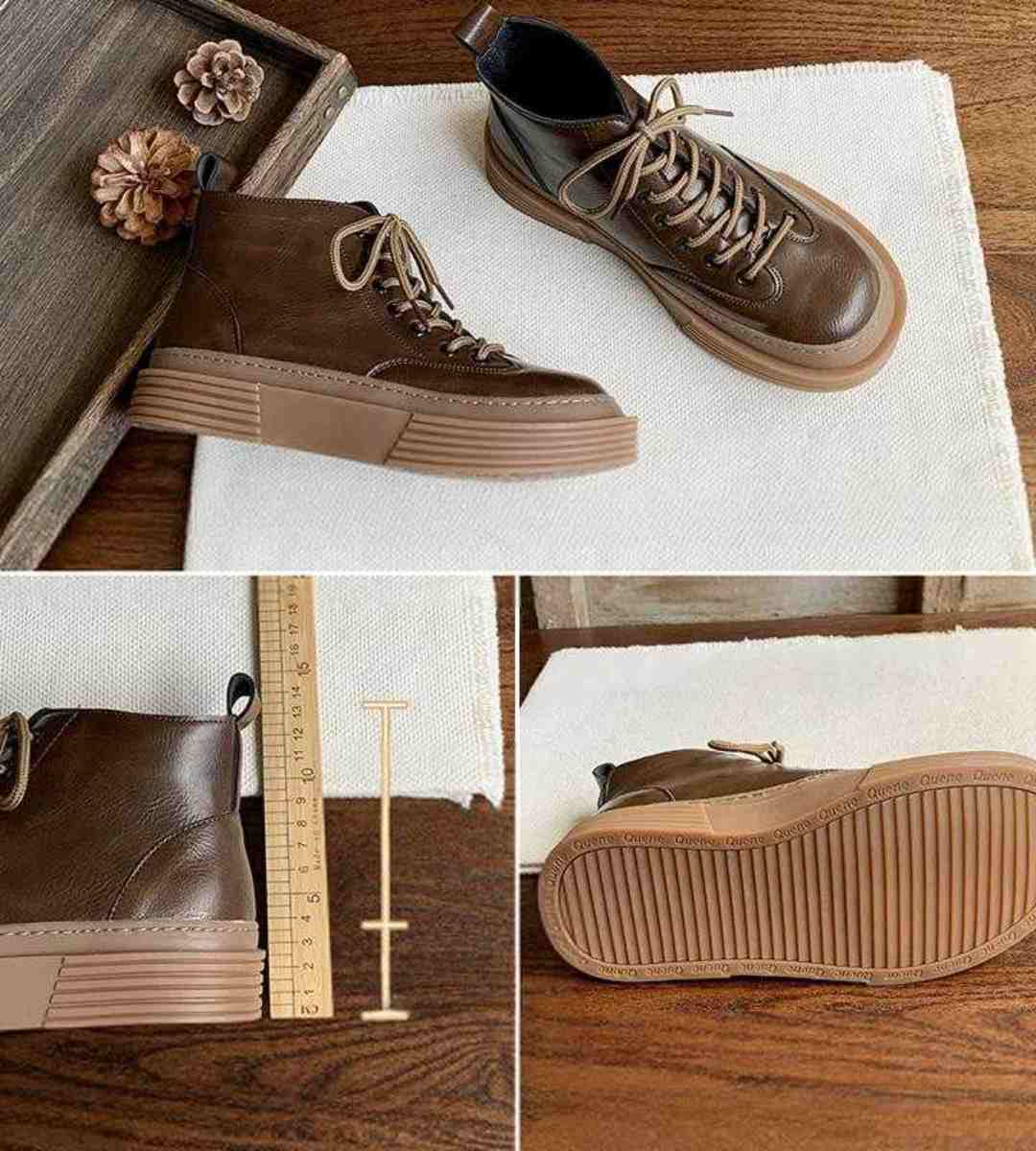 Spring Short Boots Thick Sole Retro Style Martin Boots