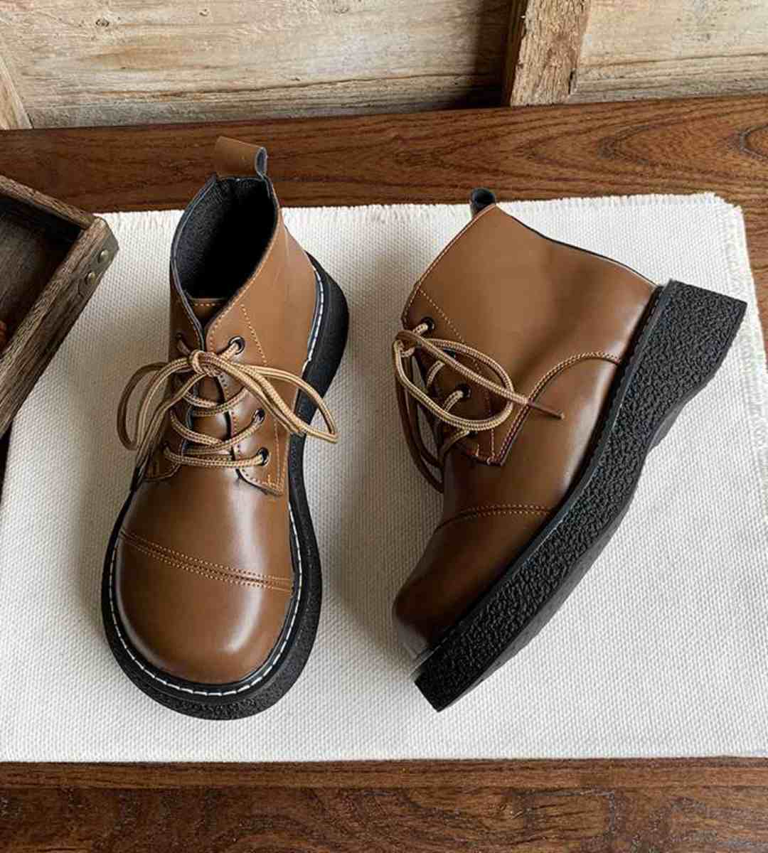 Autumn Winter - Martin Boots - Plush - Retro - Chunky底