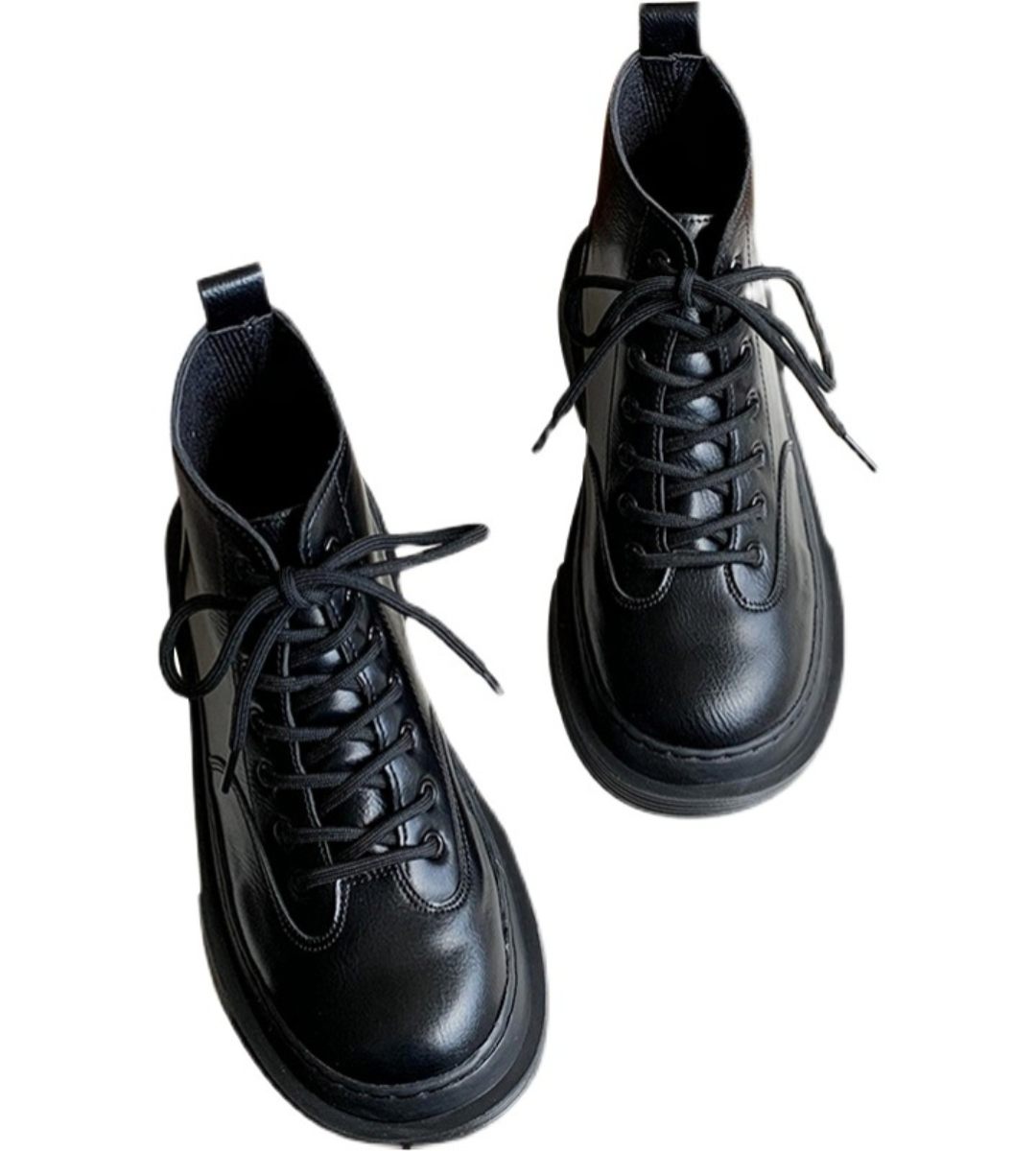 Spring Short Boots Thick Sole Retro Style Martin Boots