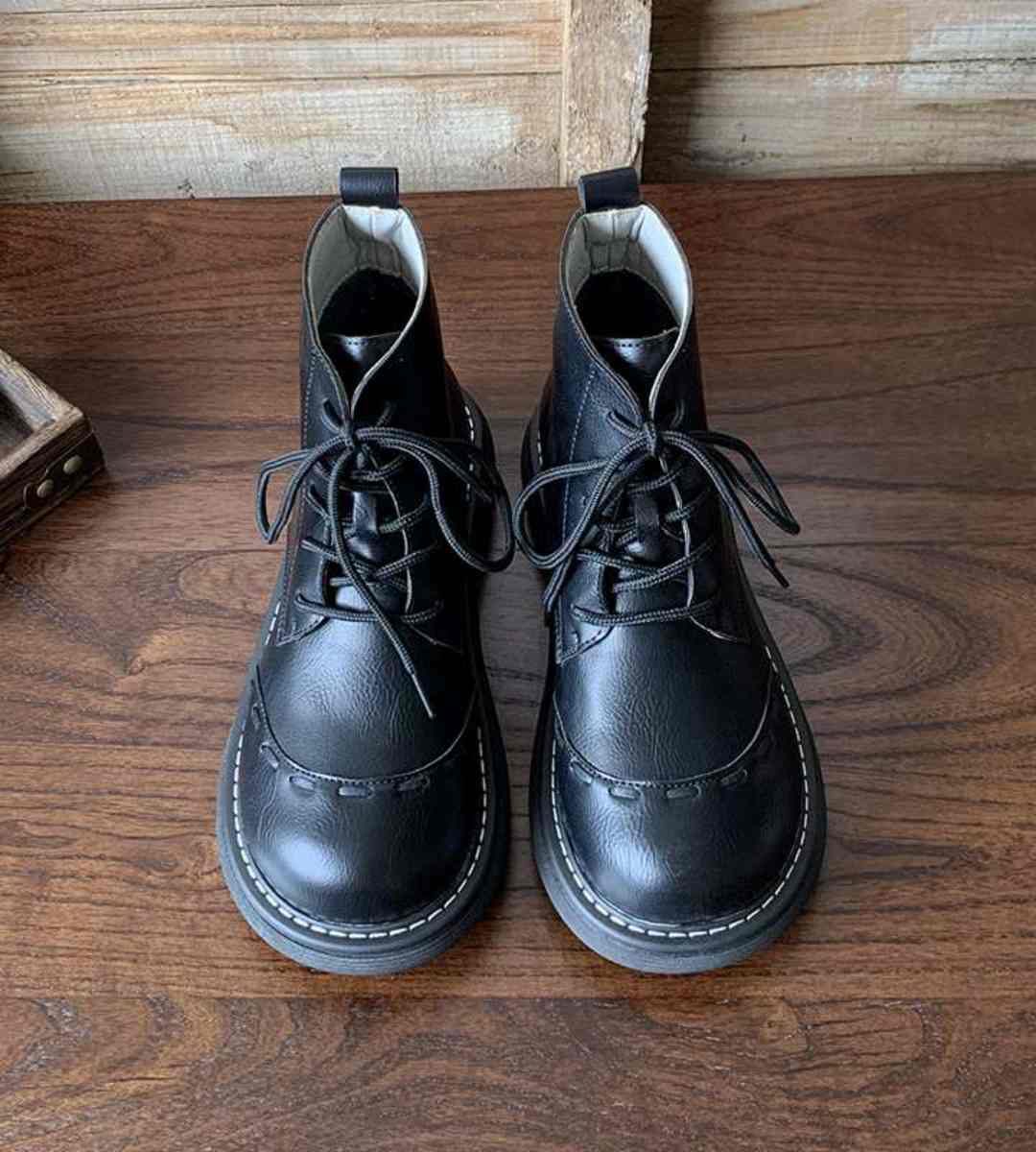 Autumn Winter - Short Martin Boots - Plush - Retro - Women's