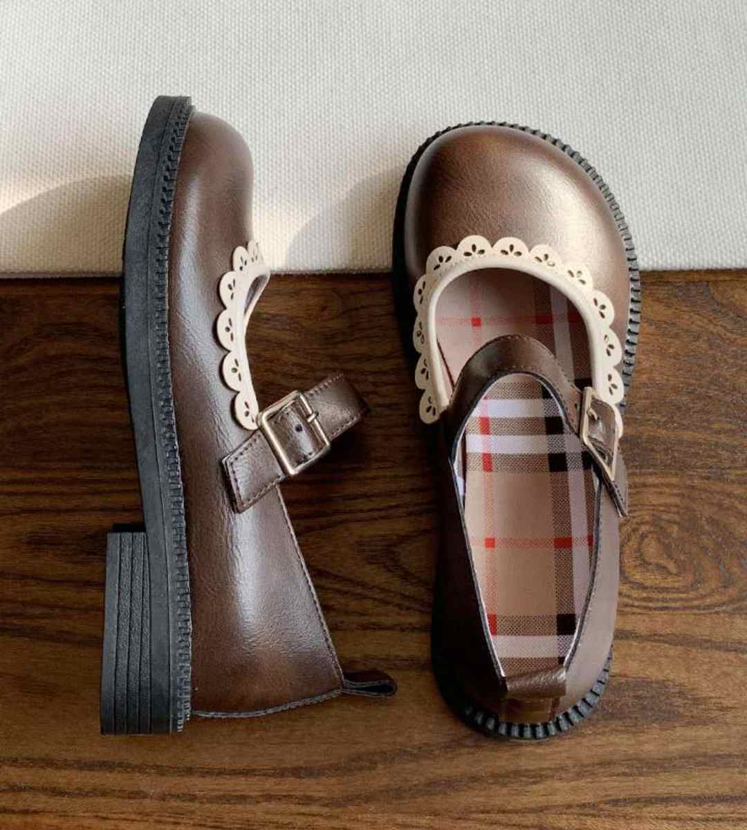 2024 spring Mary Jane shoes leather Japanese Lolita style