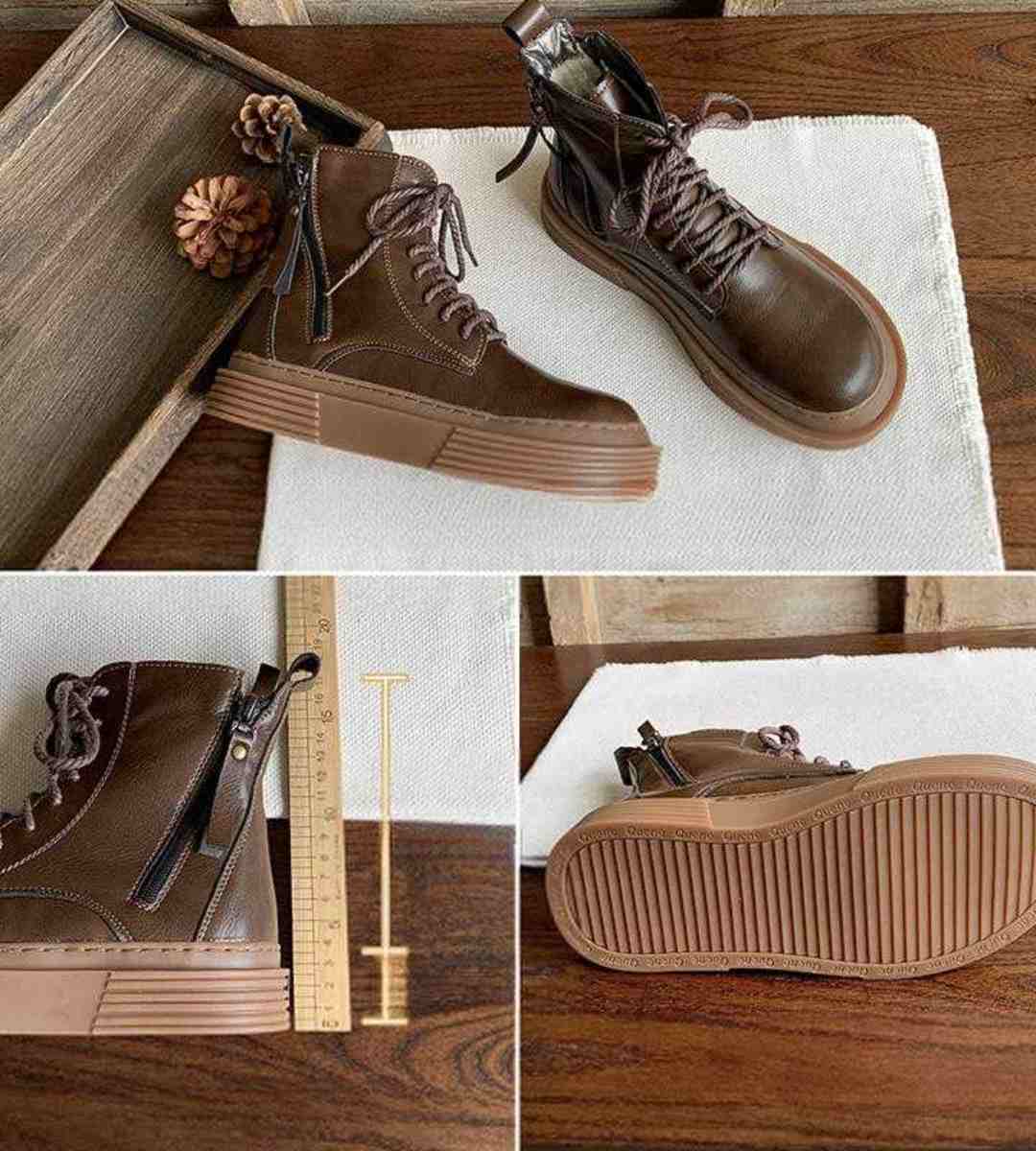 Winter - Ankle Boots - Fleece - Retro - Martin Boots