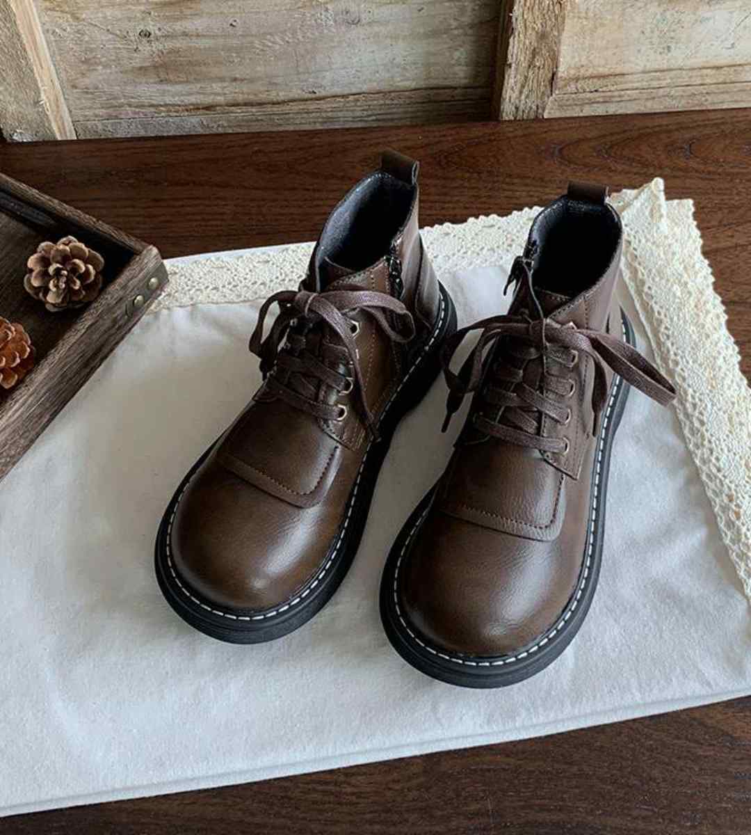 Winter-Boots-Cotton-Retro-Short Martin Boots