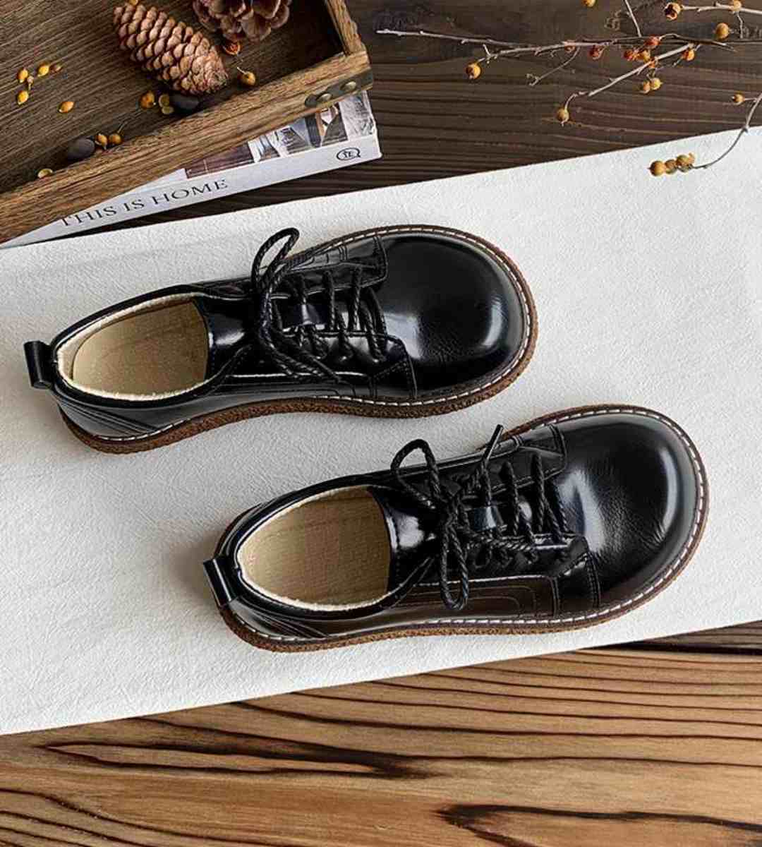 Spring - Leather Shoes - Thick Sole - Japanese Style - Casual