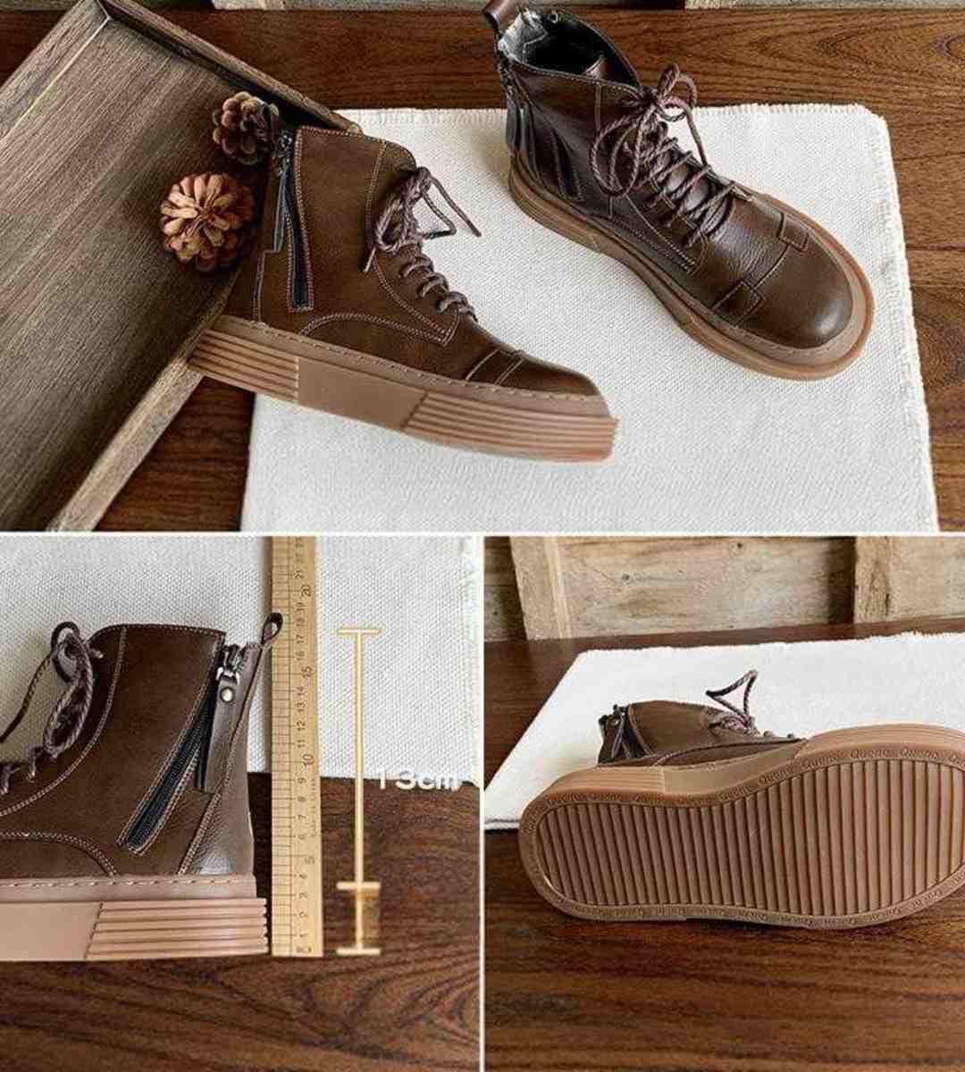 Autumn Winter - Ankle Boots - Fleece - British Style - Women's