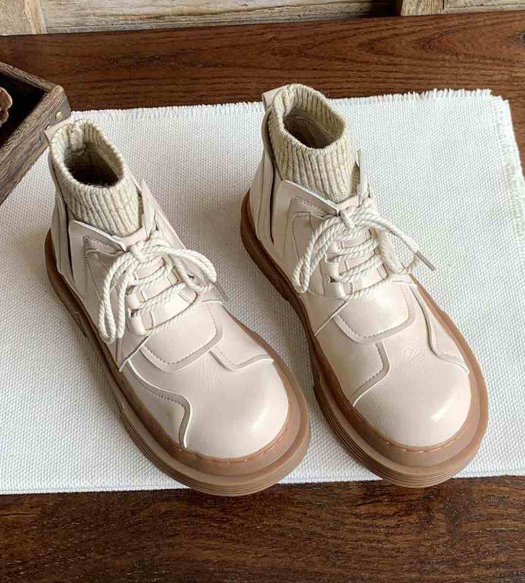 Autumn Winter - Martin Boots - Thick Sole - Literary - Short Boots