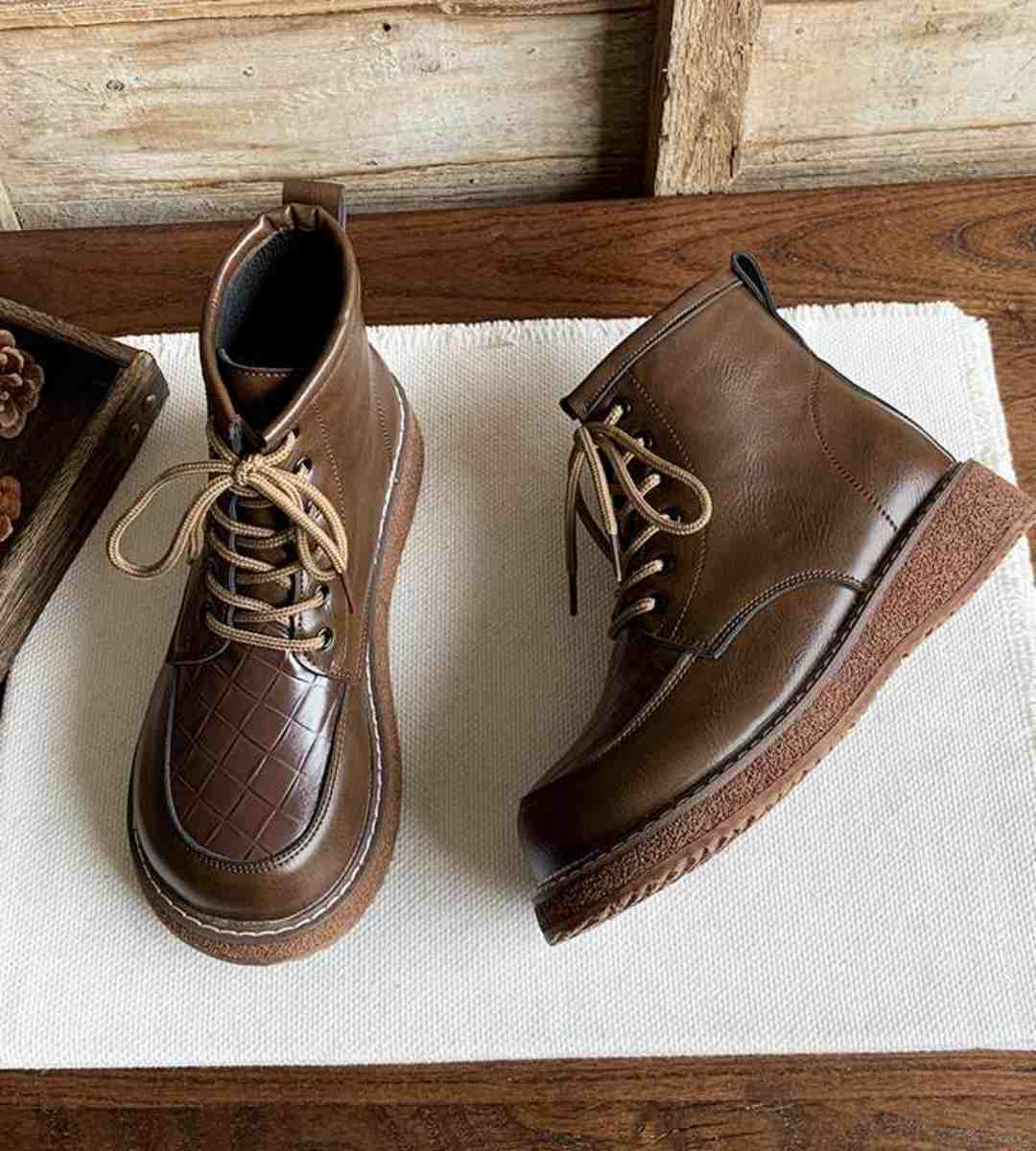 Winter Short Boots Fleece Round Toe Fashion Women