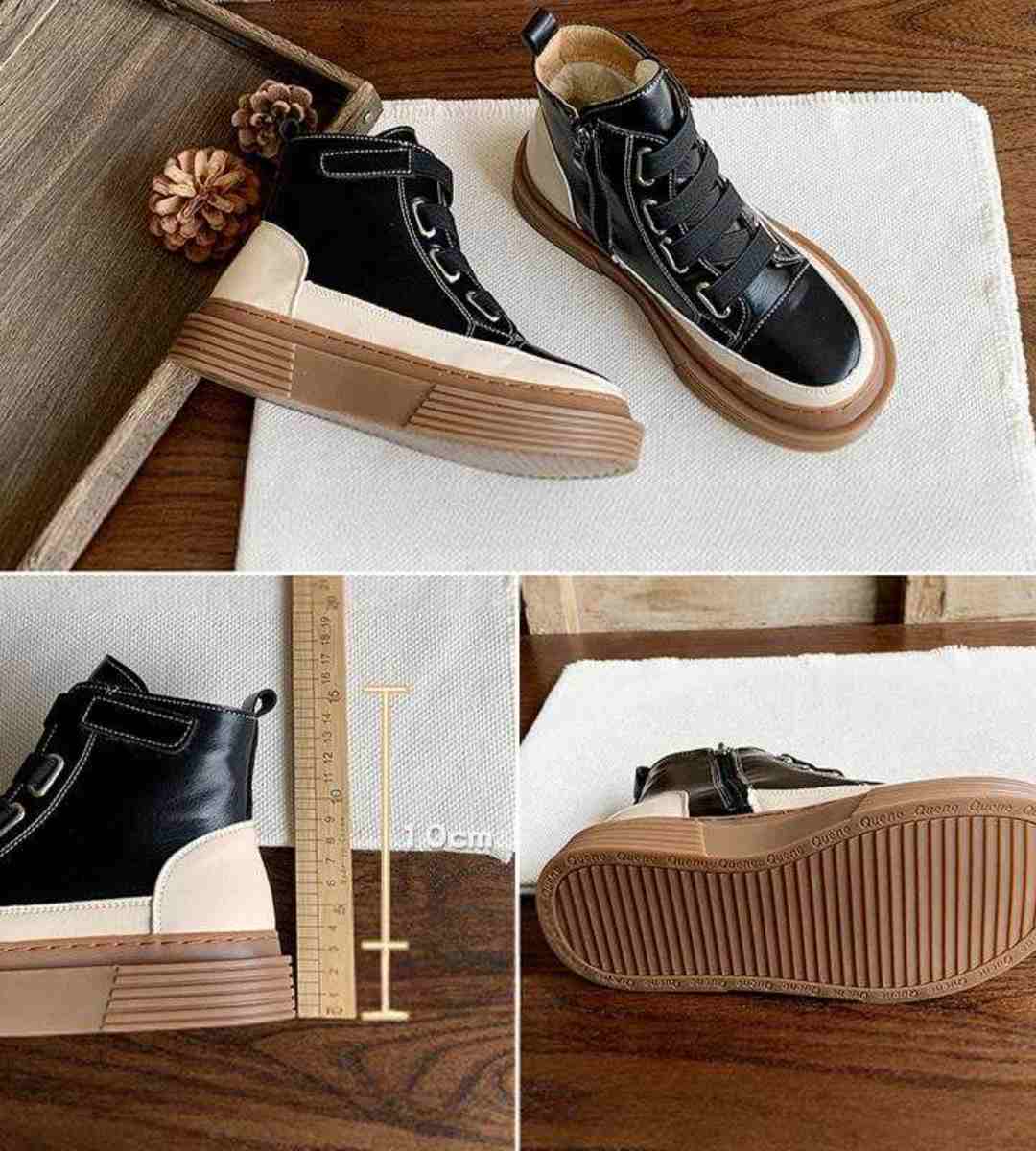 Autumn Winter Thick Sole Plush Martin Boots Women's Casual