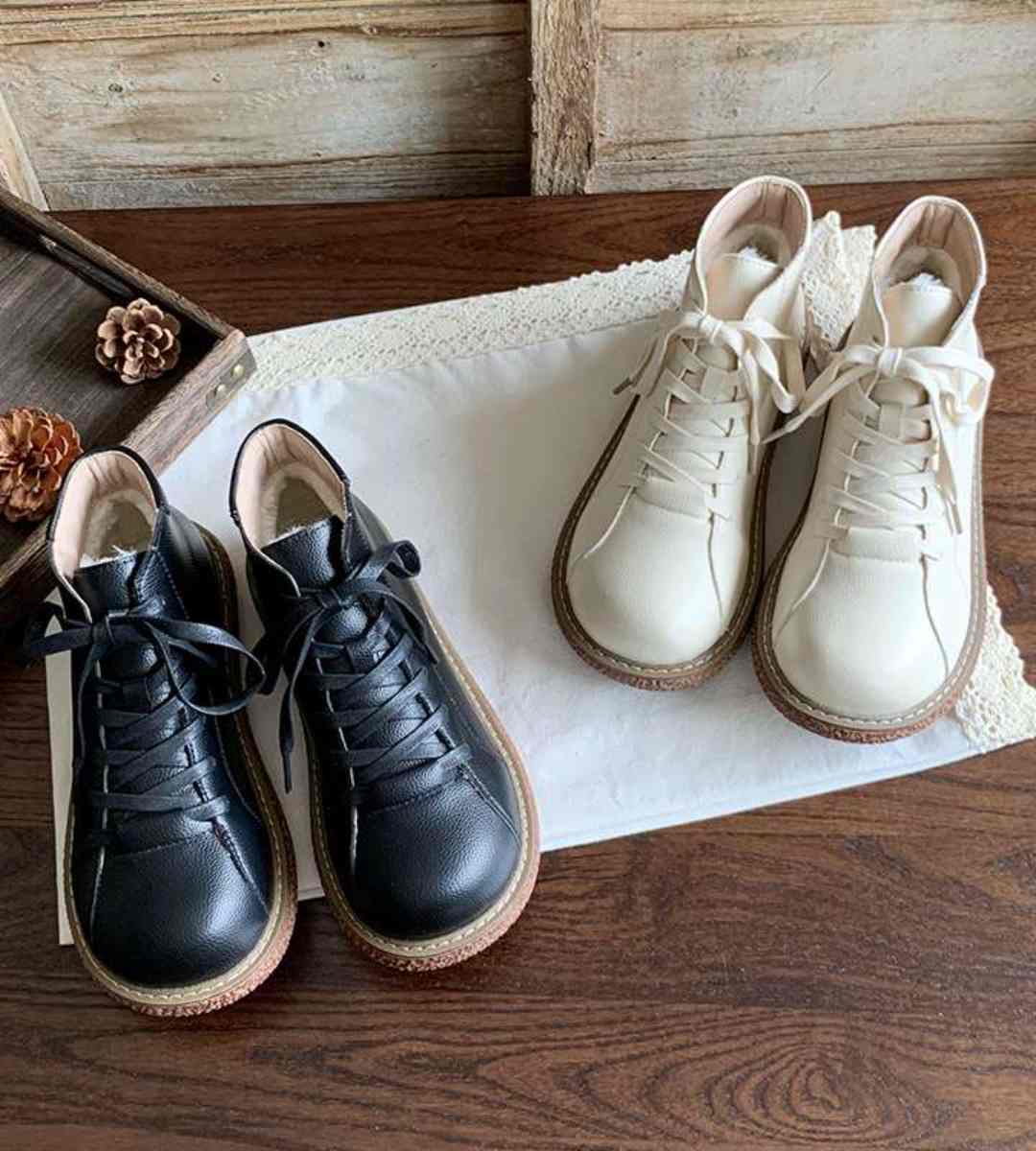 Fall Winter Martin Boots Women Plush Casual Short Boots