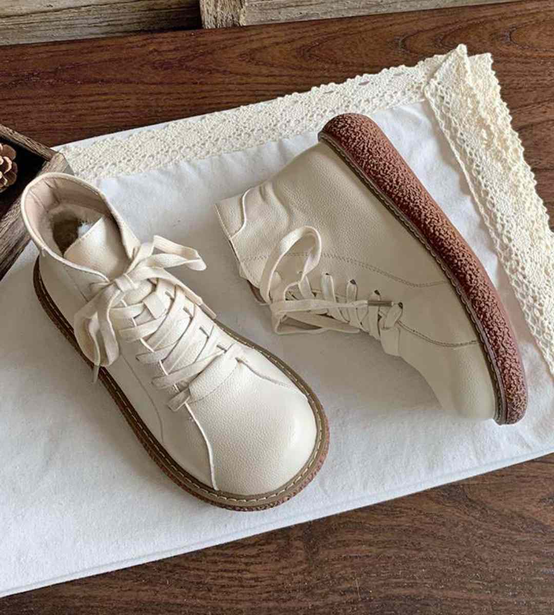 Fall Winter Martin Boots Women Plush Casual Short Boots