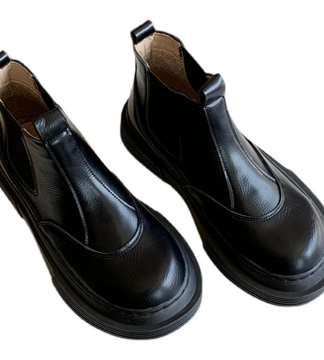 Winter Short Chelsea Boots Thick Cotton Retro Style