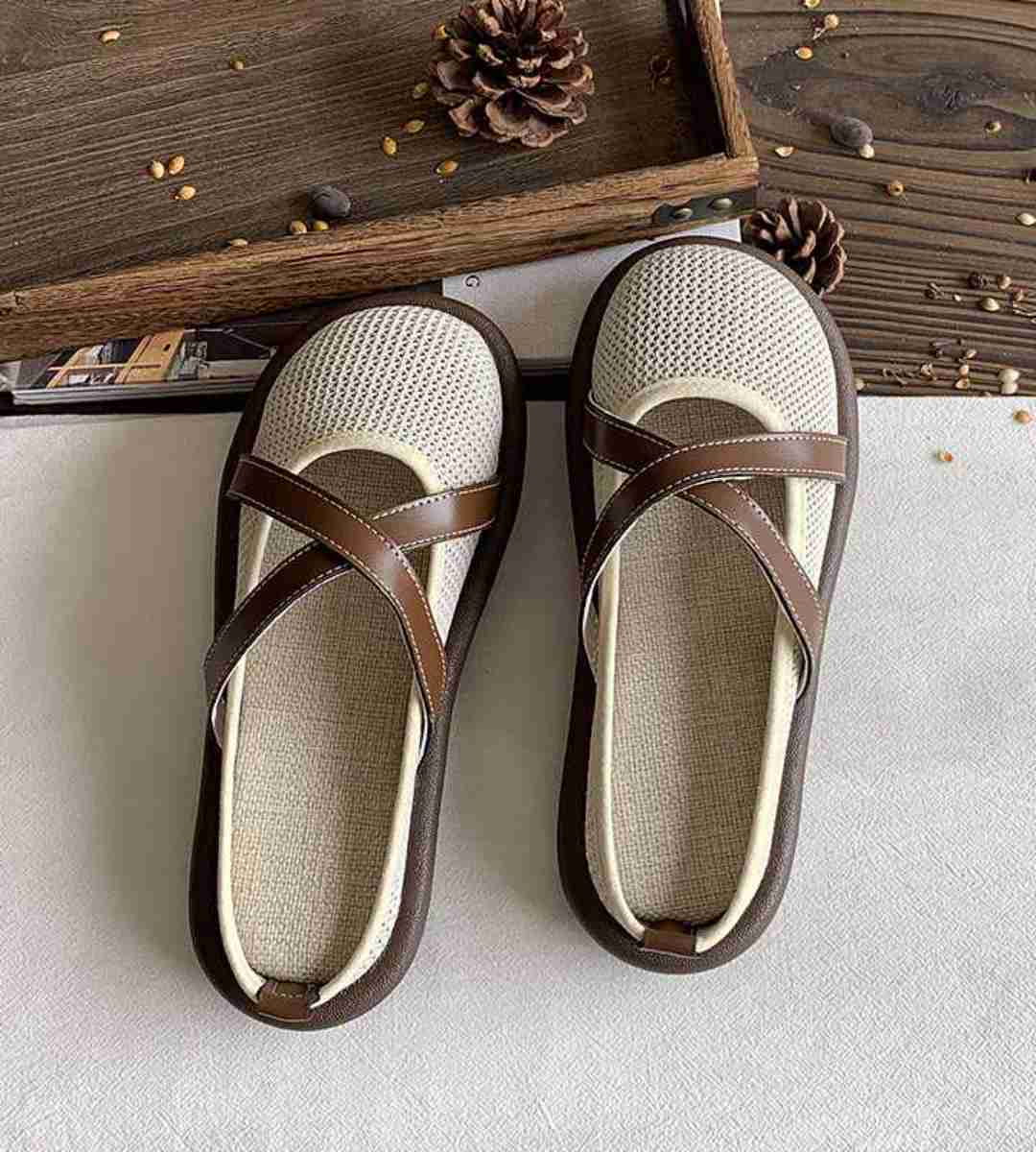 Summer Birkensock Hollow Breathable Linen Slip-on Sandals