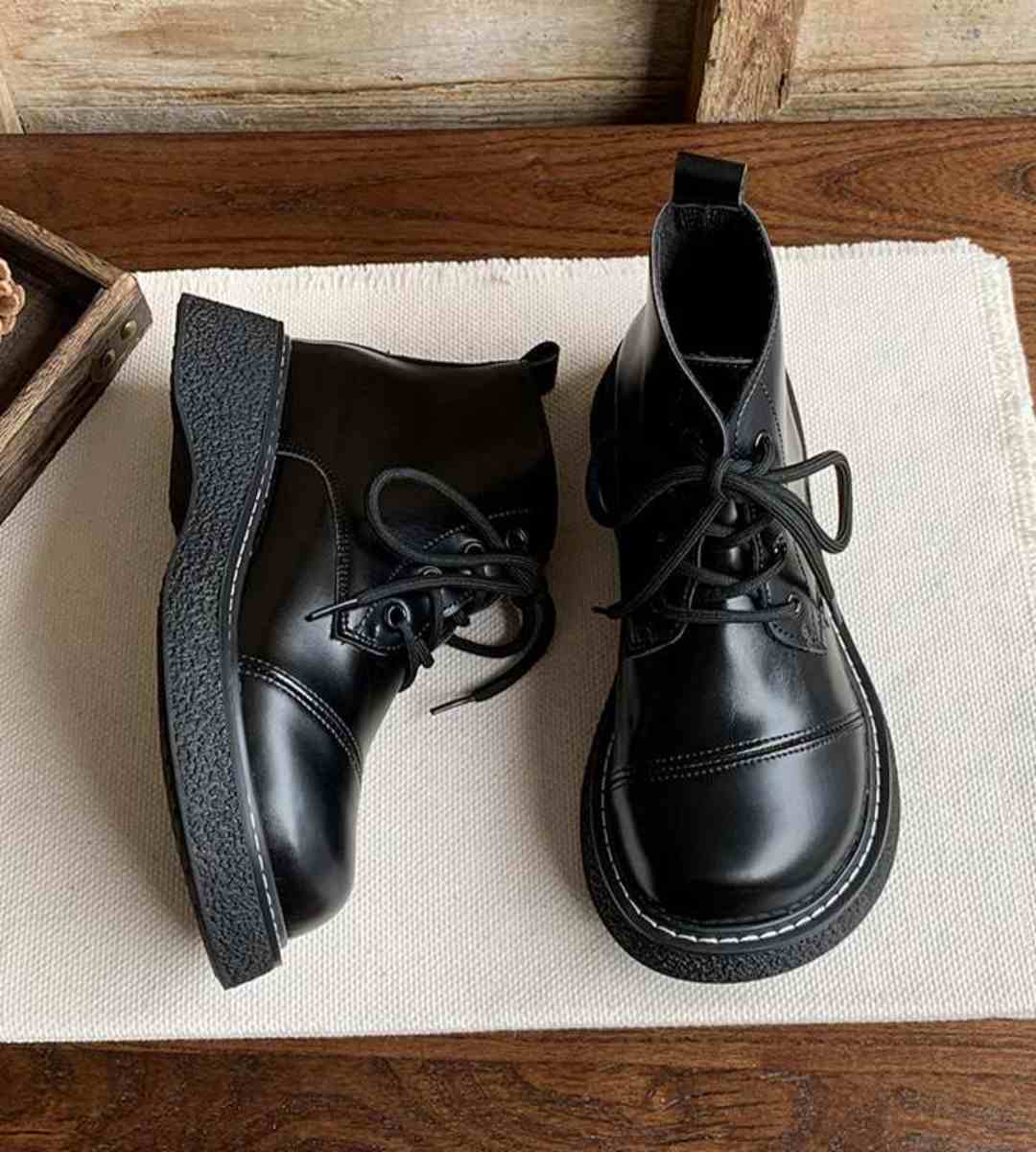 Autumn Winter - Martin Boots - Plush - Retro - Chunky底