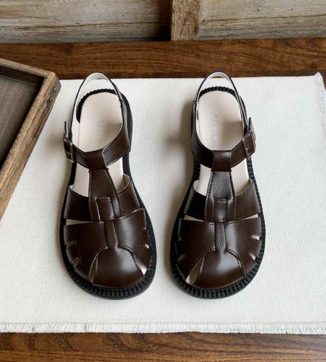 Summer Sandals Leather Casual Fashion Footwear