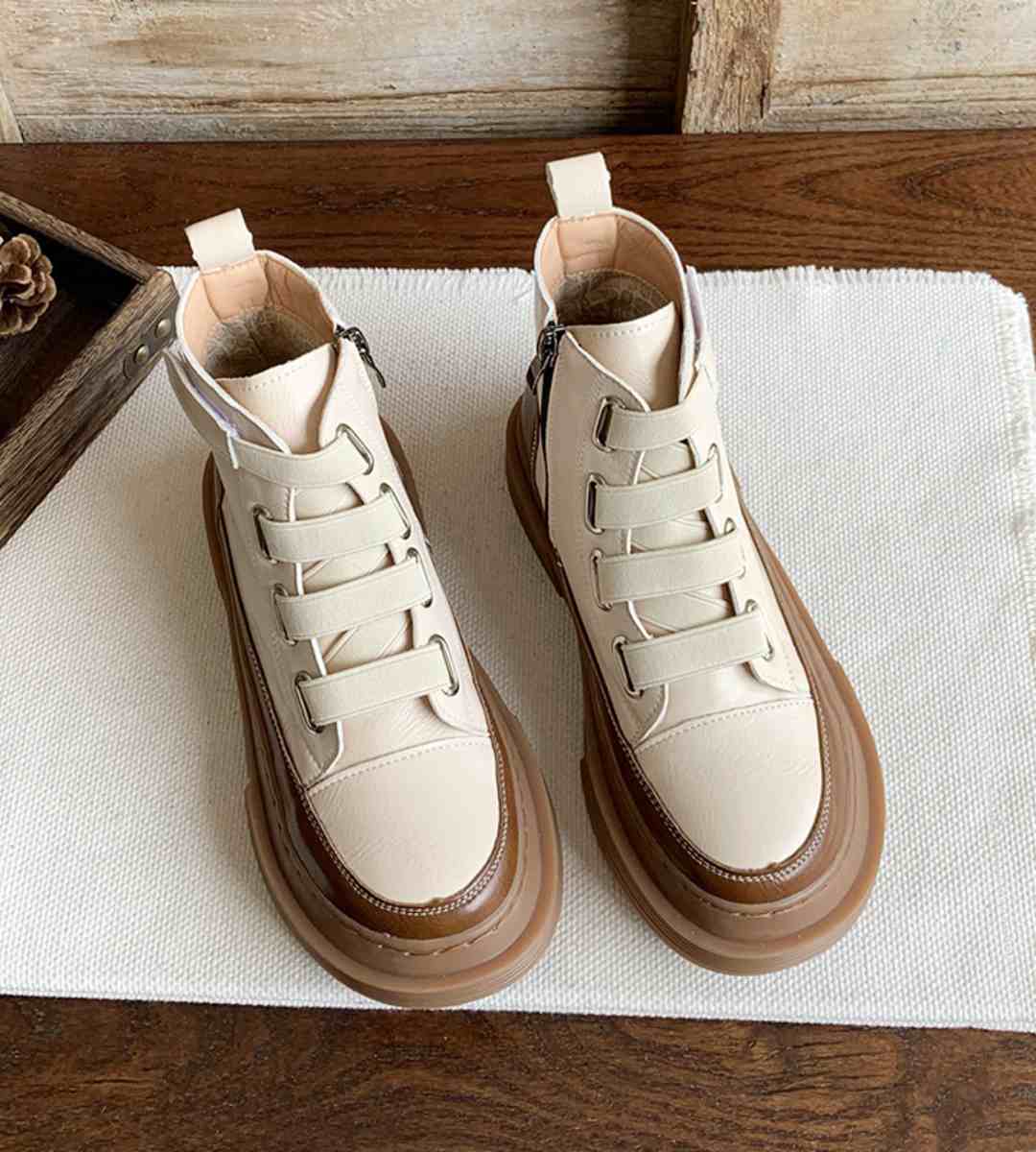 Autumn Casual Sneakers Leather Sporty Fashion Lightweight