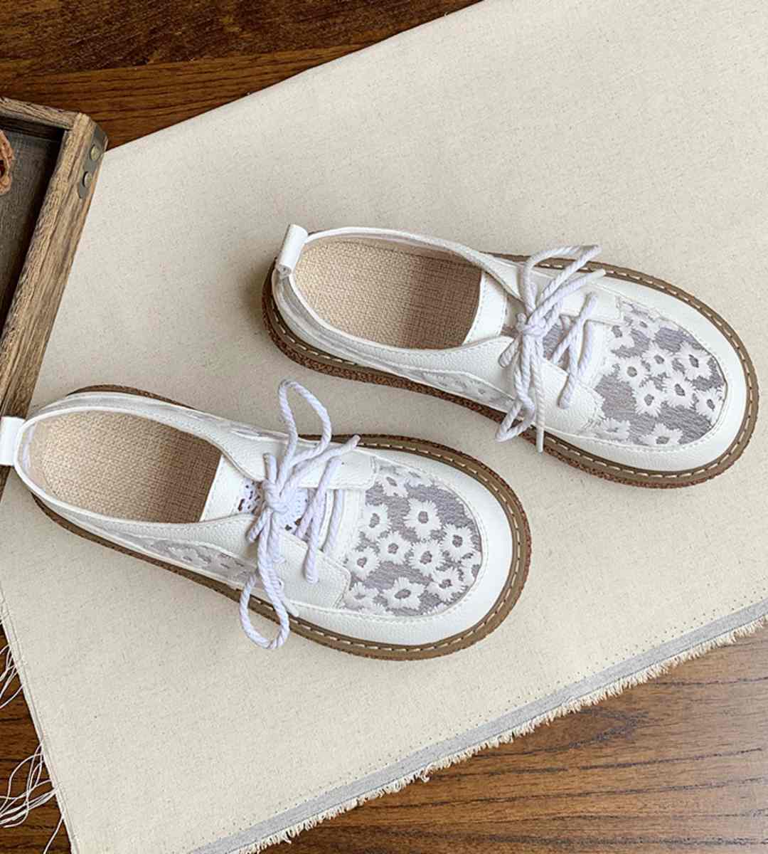 Spring Sneakers Leather Casual Footwear