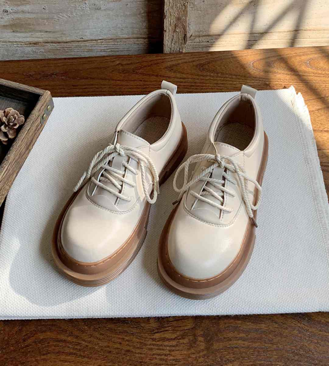 autumn casual shoes leather stylish sneakers athletic