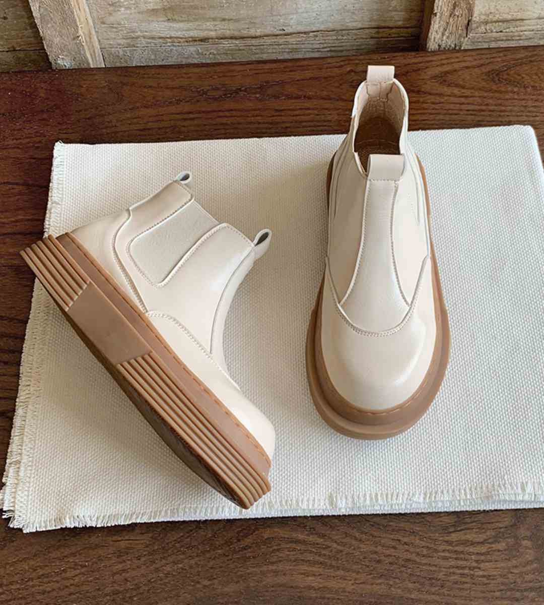 Fall Casual Sneakers Leather Trendy Sports Footwear