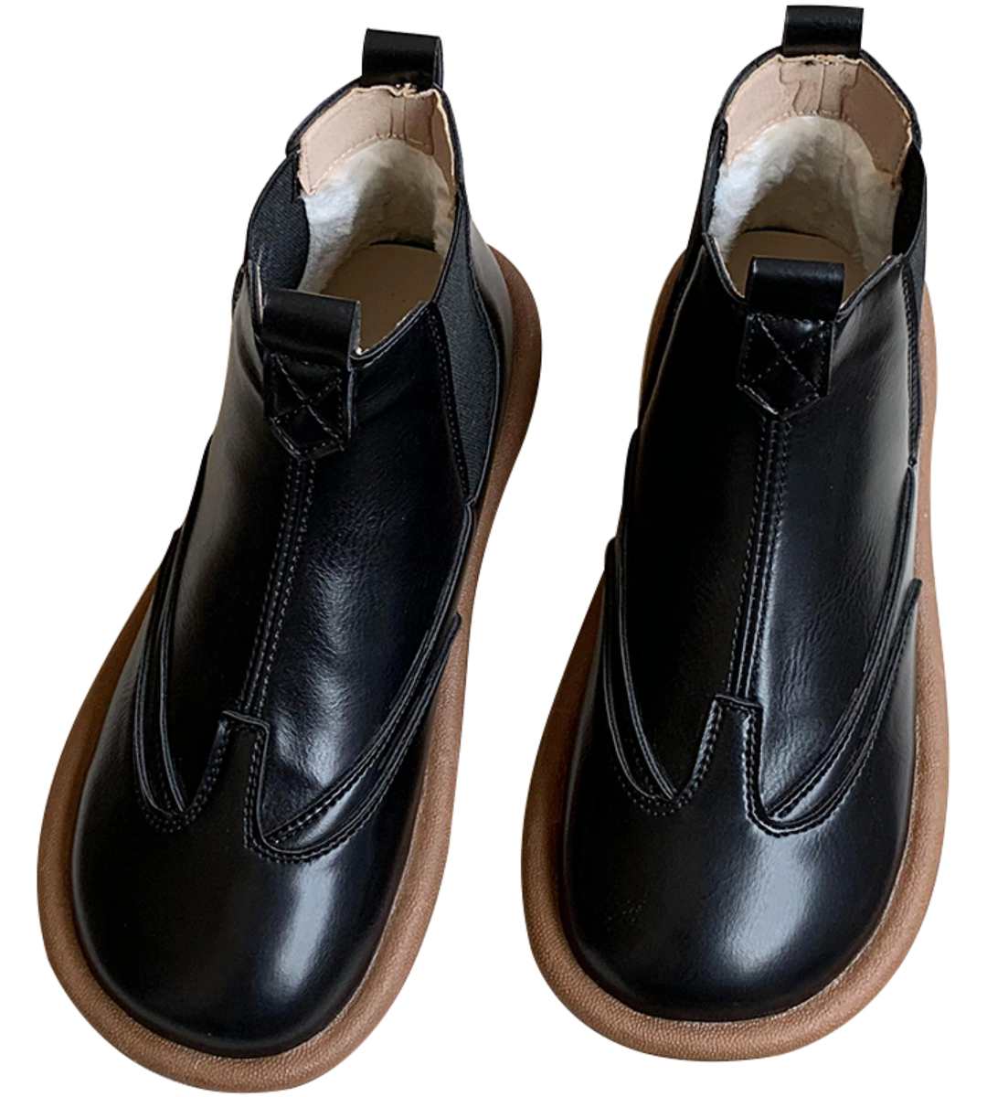 Winter ankle boots leather fashion casual footwear