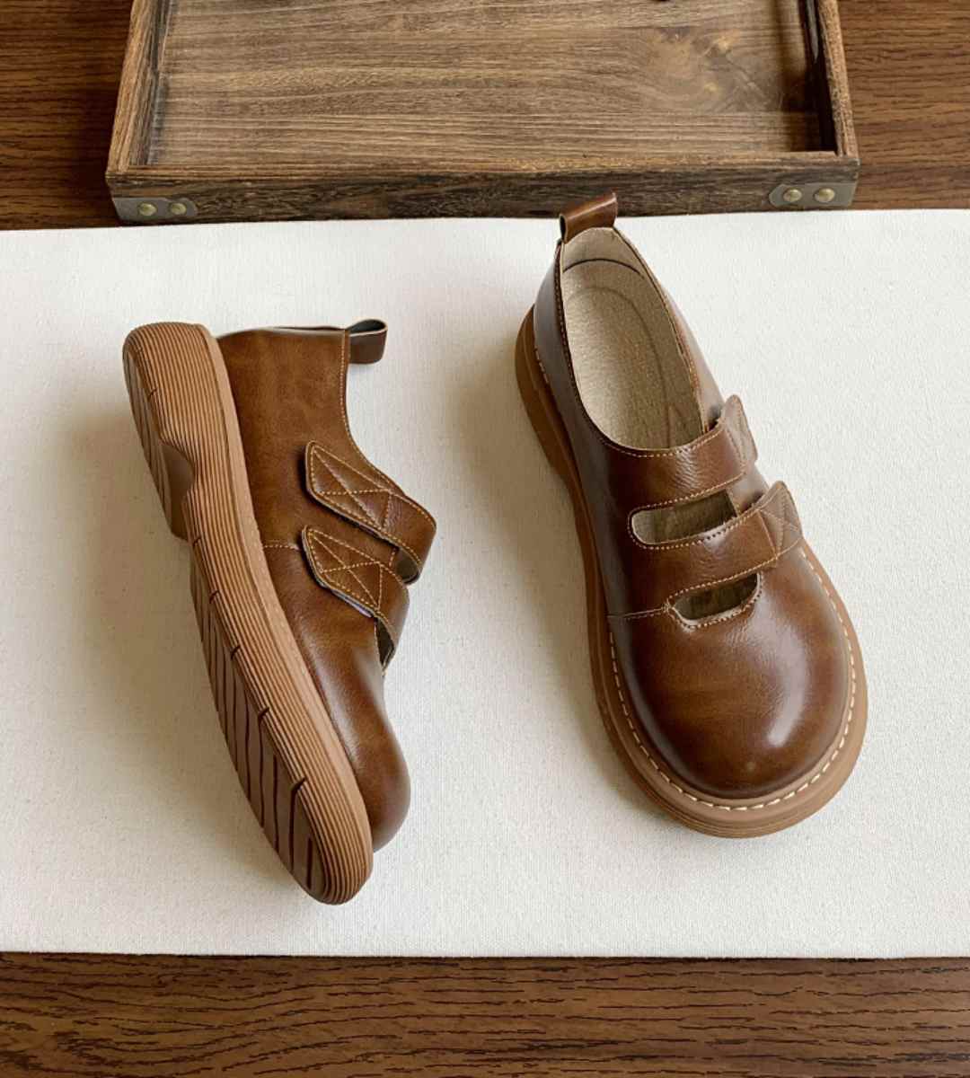 Spring Casual Sneakers Leather Sports Lightweight Comfort