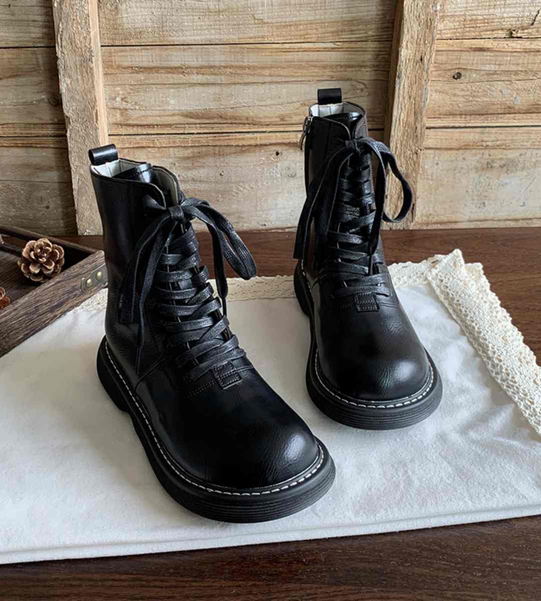 Autumn Casual Sneakers Leather Fashion Lightweight Sports