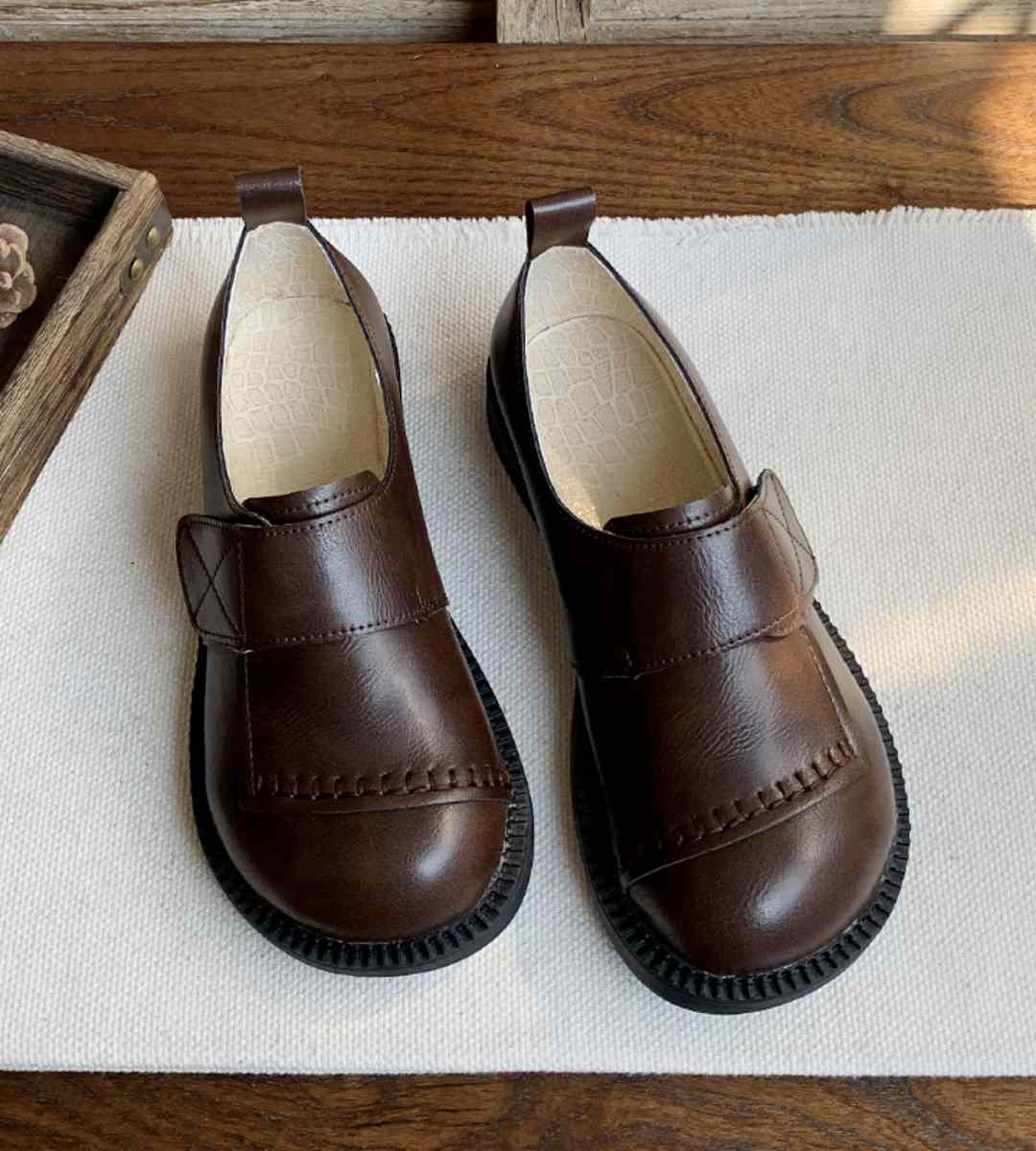 Autumn Casual Sneakers Leather Stylish Athletic Footwear