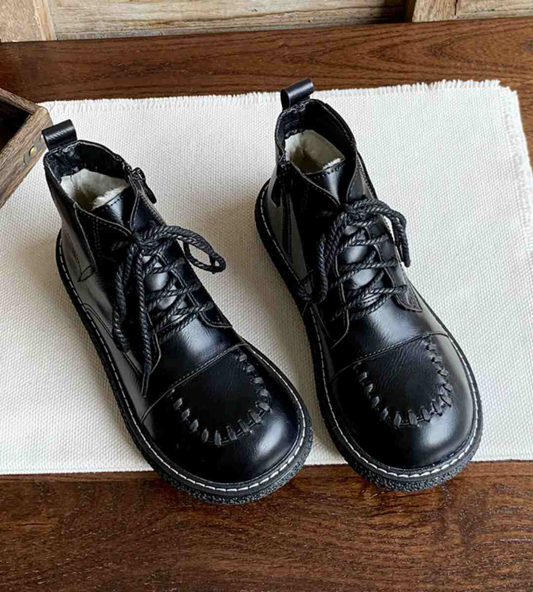 Winter Boots Leather Casual Stylish All-purpose