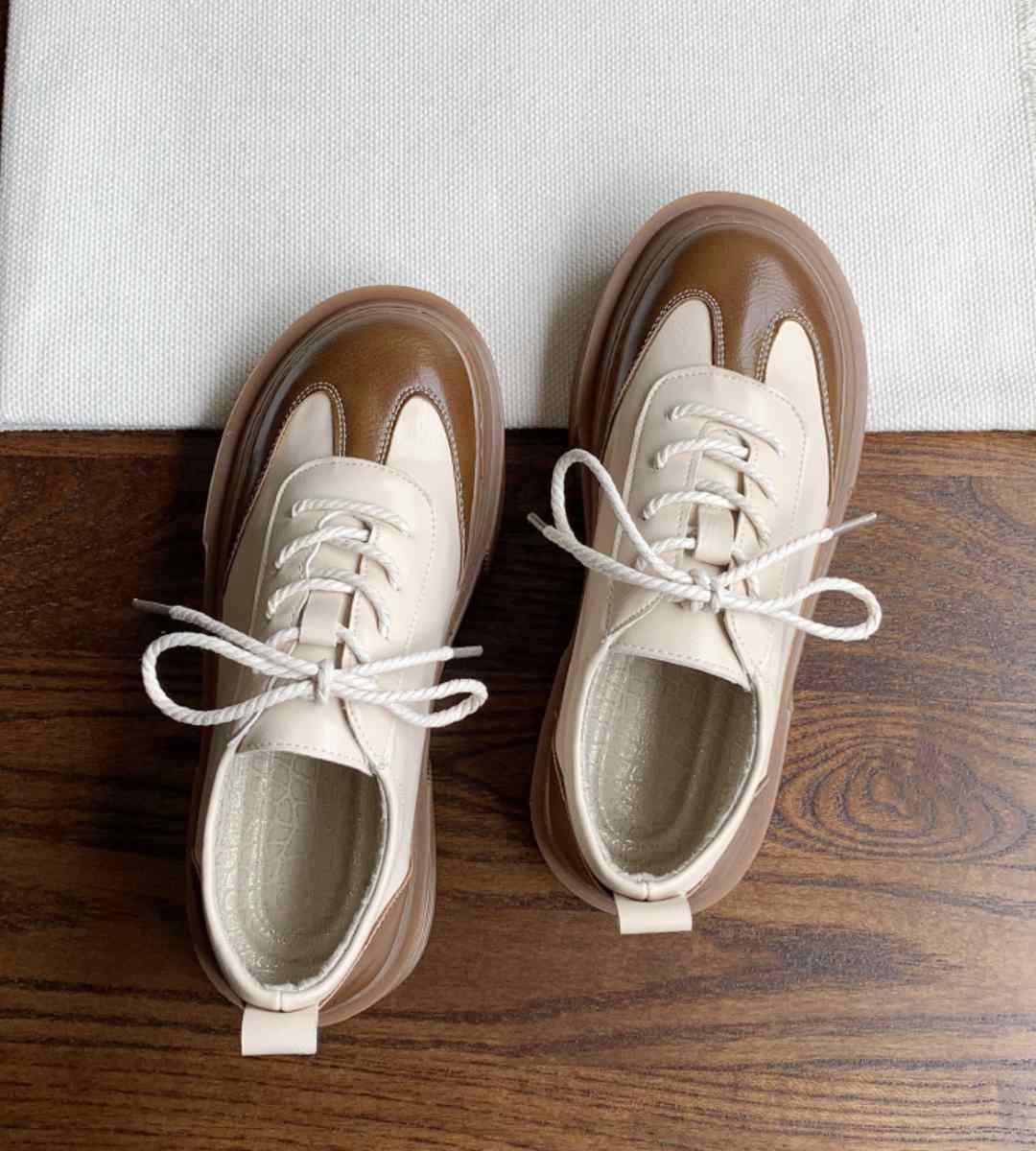 Spring Sneakers Leather Casual Sports Breathable Running Shoes