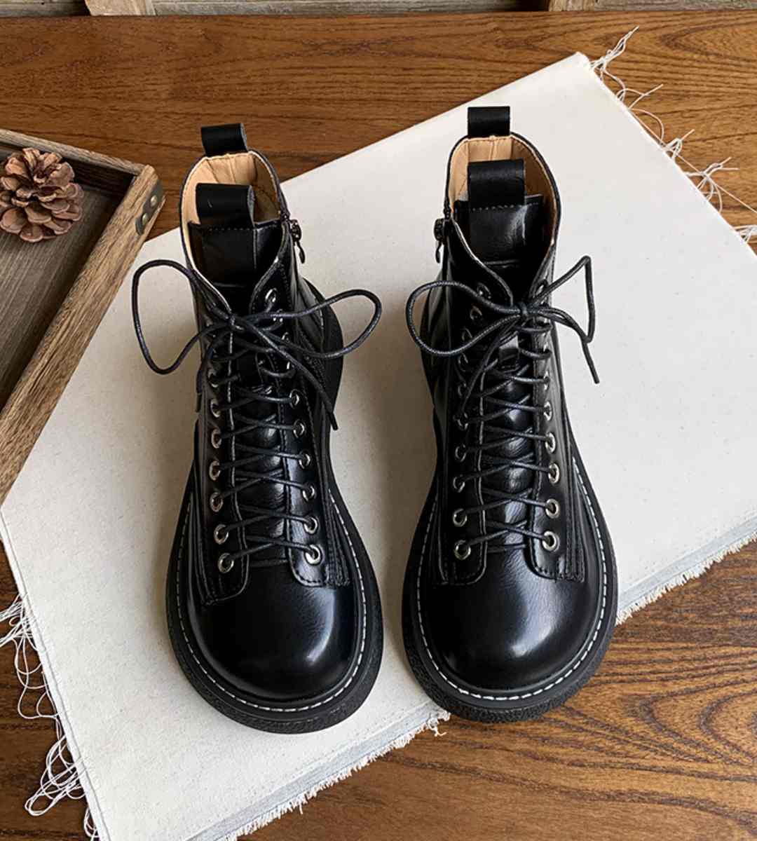 Autumn Sneakers Leather Casual Athletic Shoes