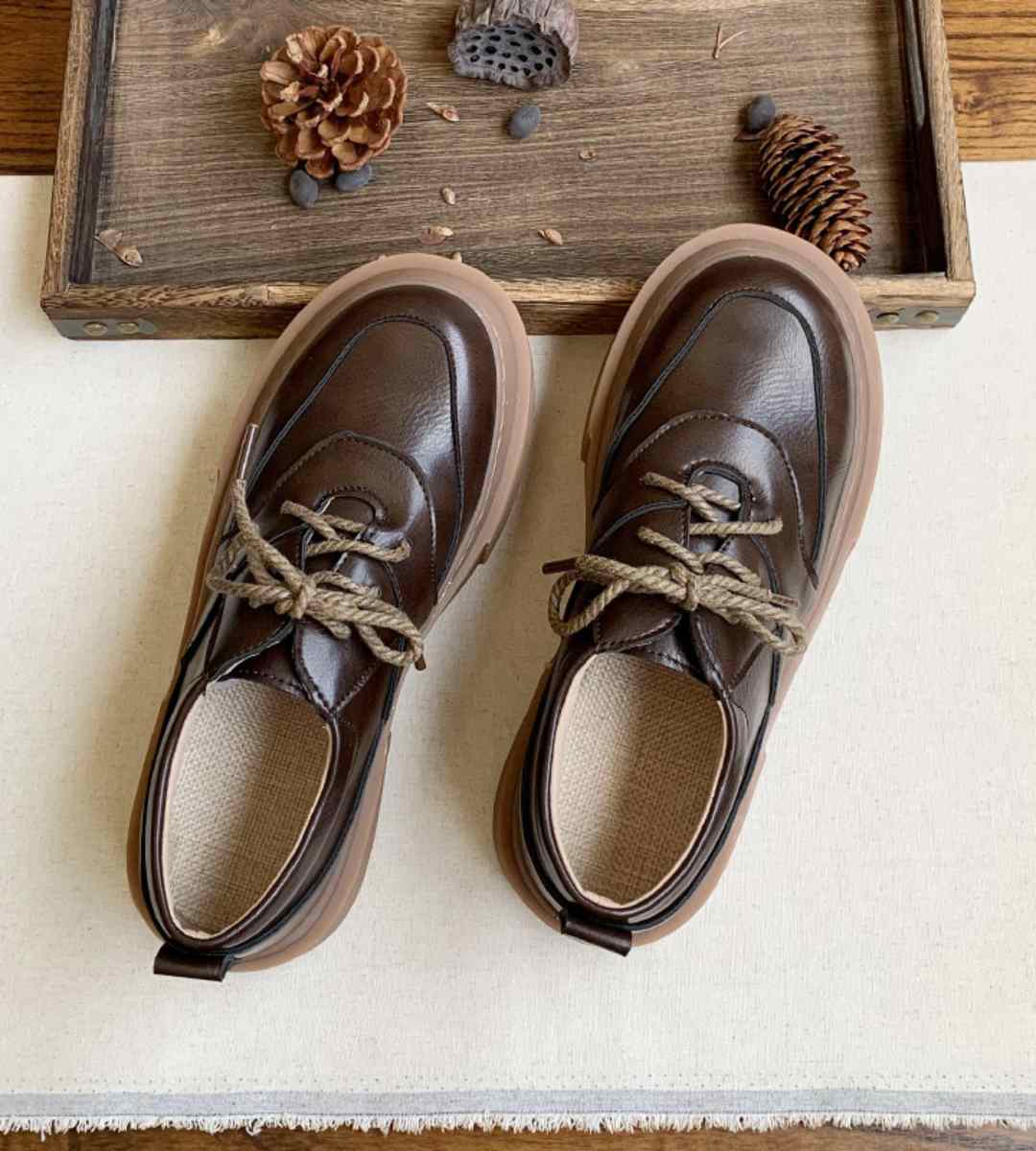 Autumn Sneakers Leather Casual Sports Shoe for Comfortable Outdoor Activities