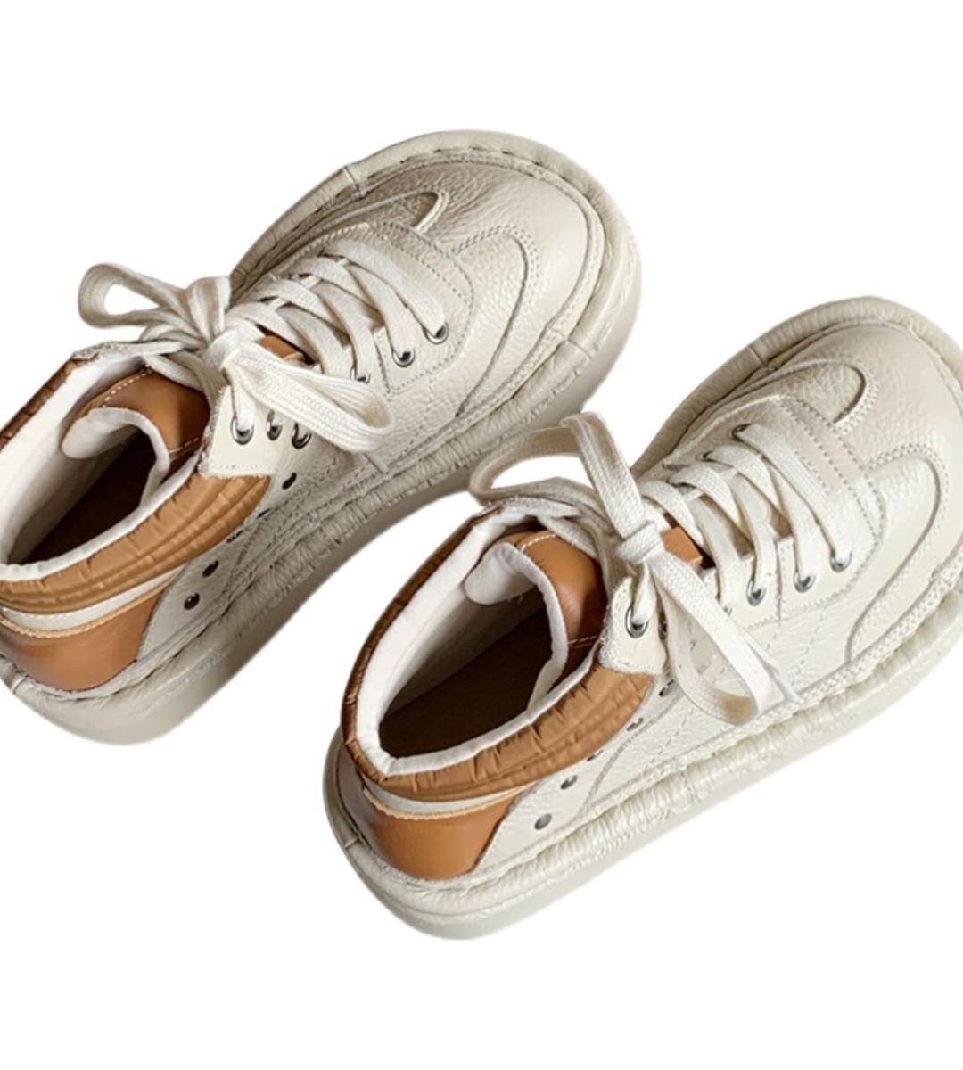 autumn sneakers leather casual athletic shoes for men and women