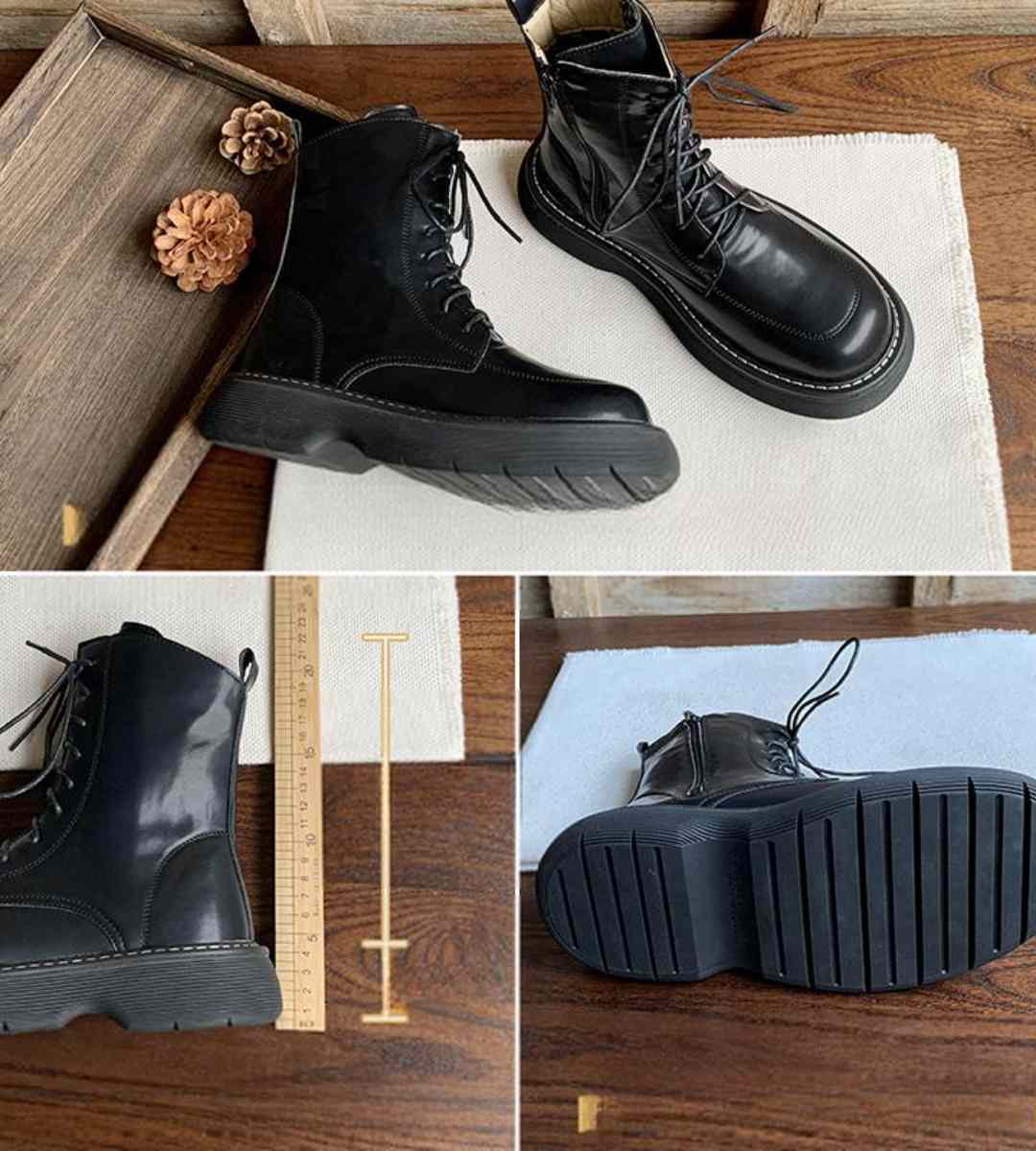 winter boots leather casual fashion footwear