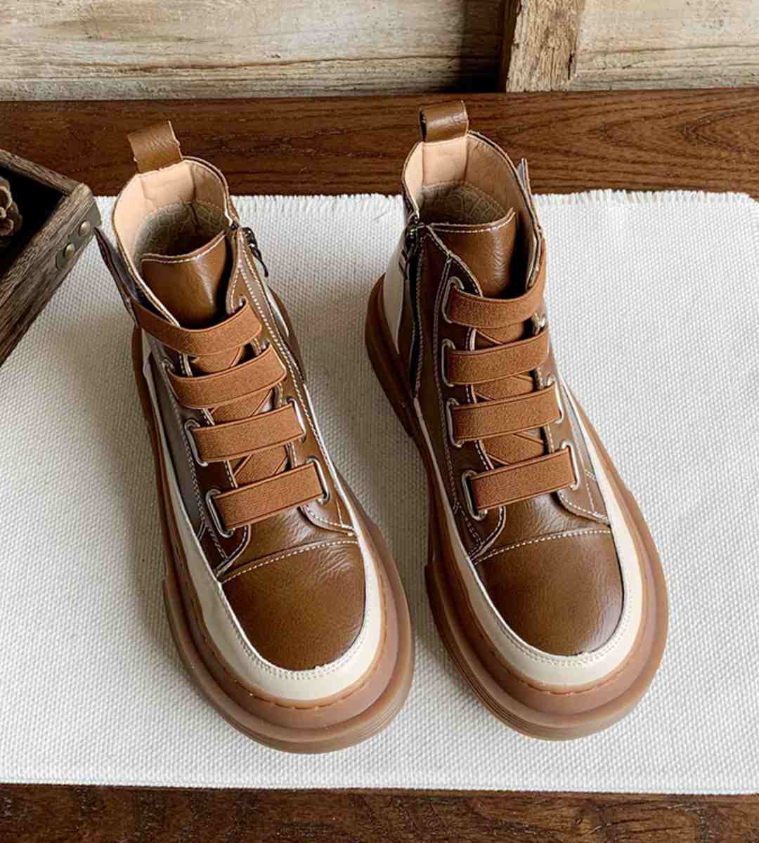 Autumn Casual Sneakers Leather Sporty Fashion Lightweight