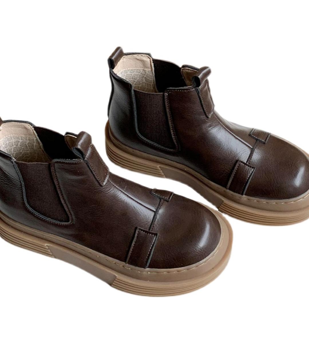 Winter Boots Leather Casual Fashionable Ankle Boot