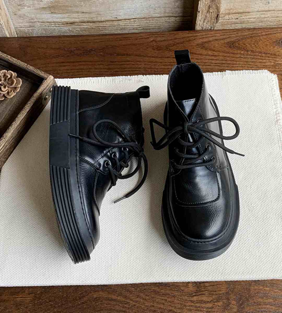 Autumn Casual Sneakers Leather Stylish Comfortable Footwear