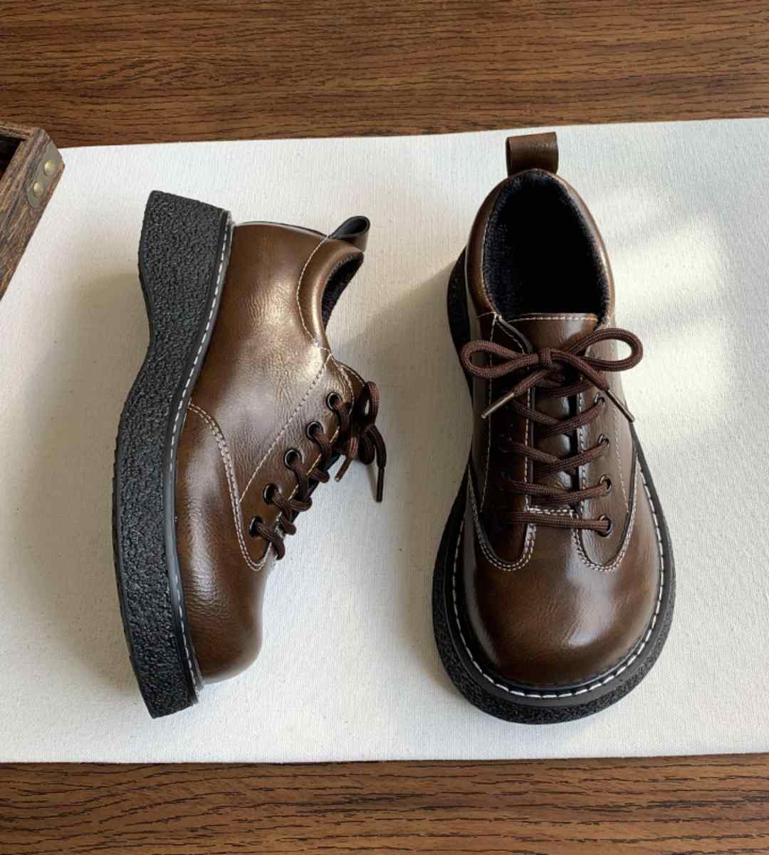 Spring Casual Sneakers Leather Fashion Sporty Shoes