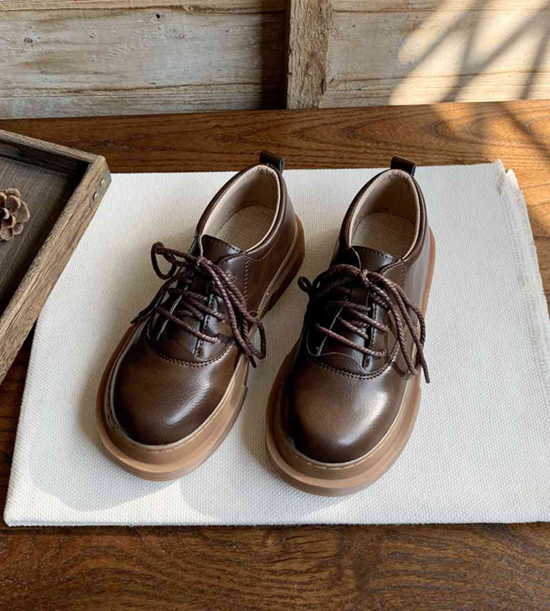 autumn casual shoes leather stylish sneakers athletic