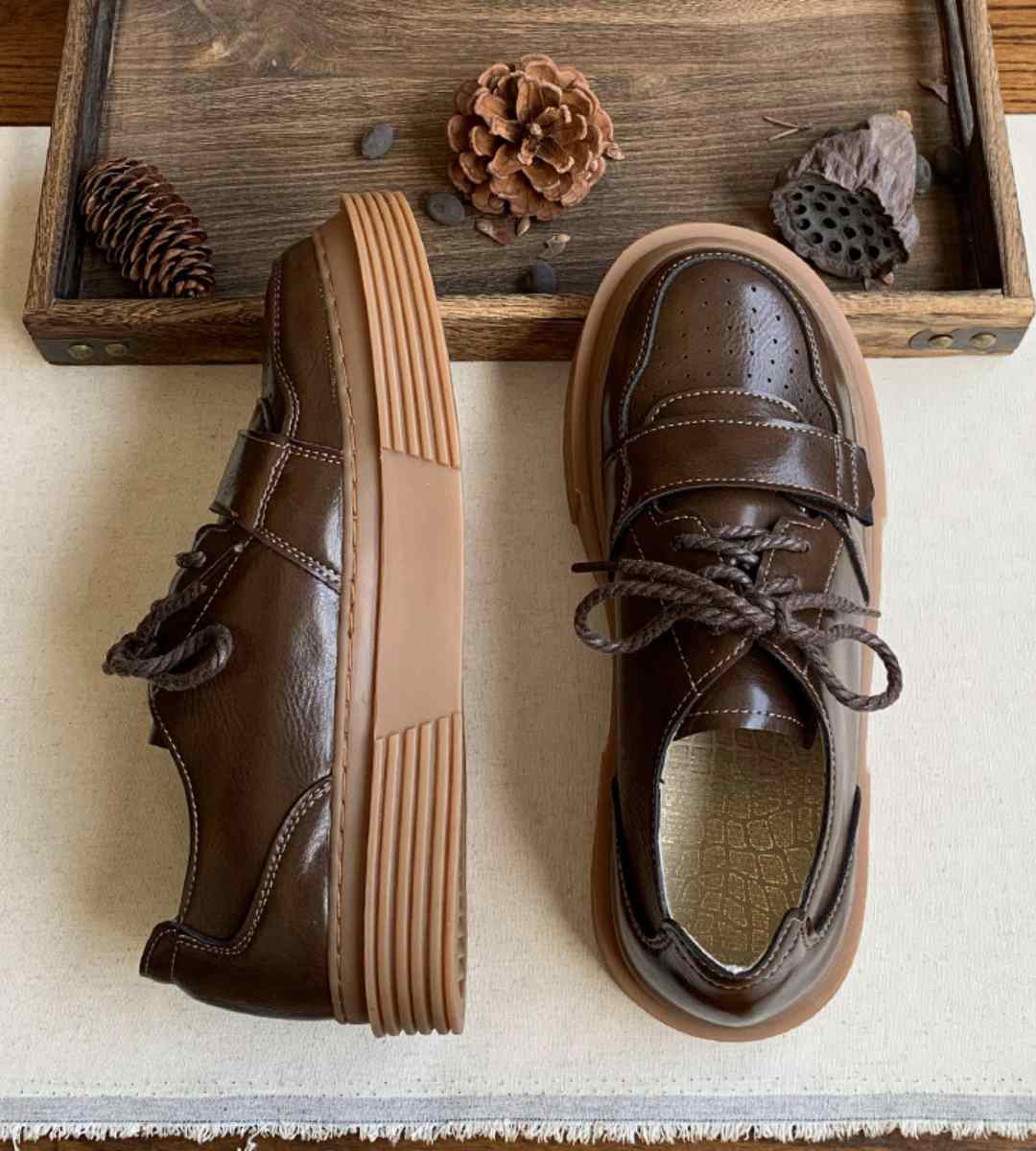 Fall Sneakers Leather Casual Sports Shoes