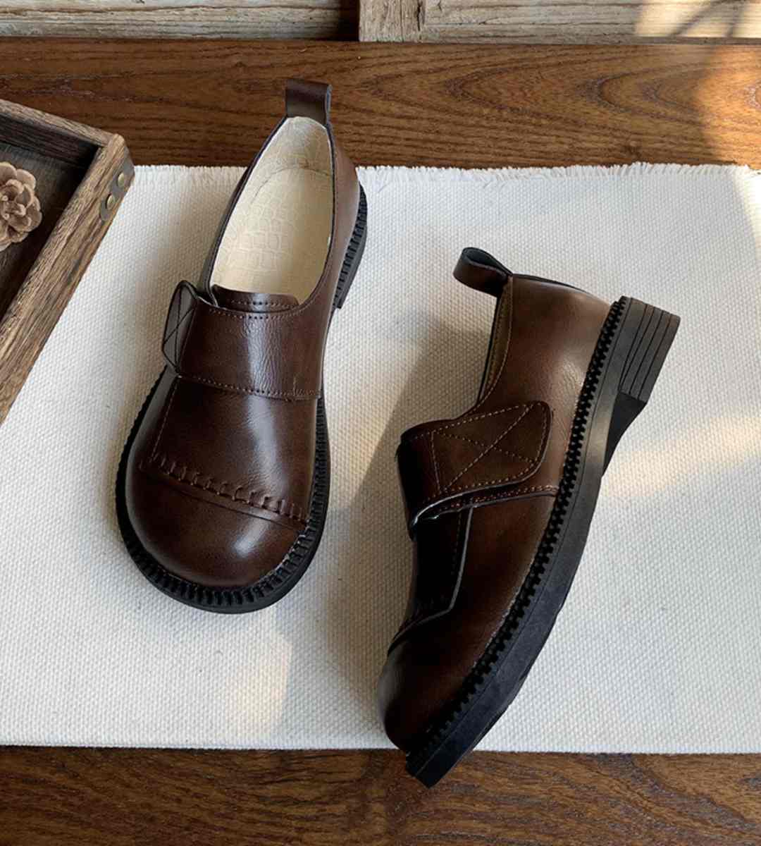 Autumn Casual Sneakers Leather Stylish Athletic Footwear