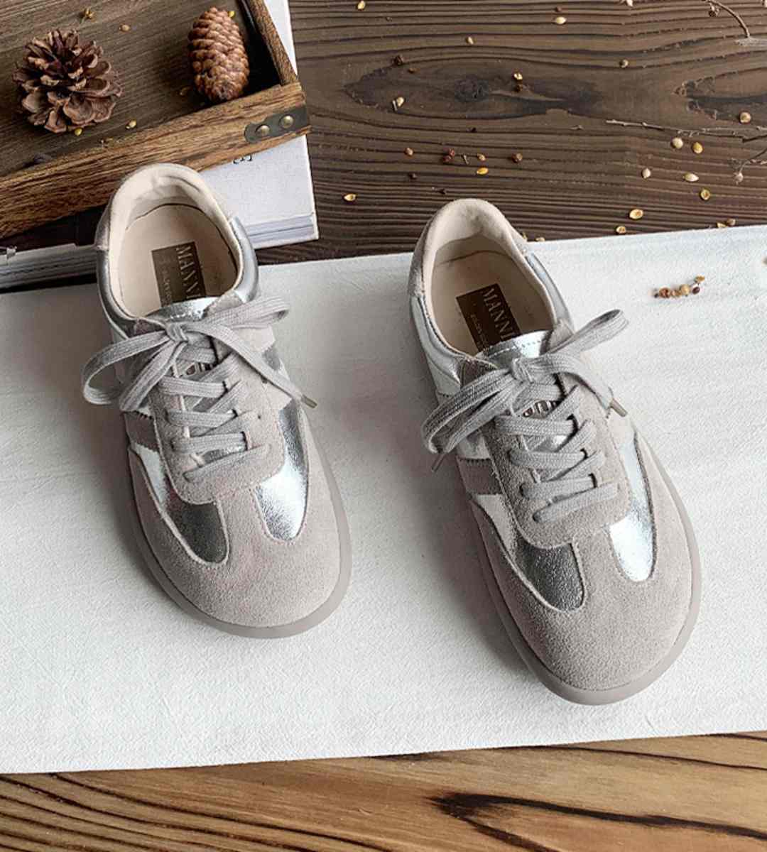 Autumn Sneakers Leather Casual Sporty Lightweight Running Shoes