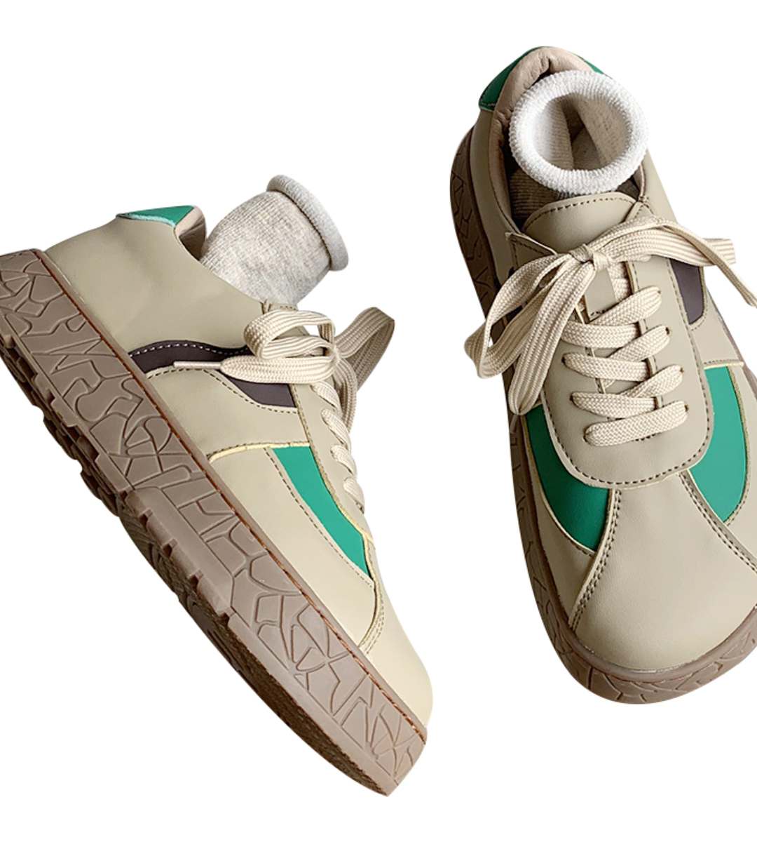 Spring Casual Sneakers Leather Trendy Lightweight Footwear